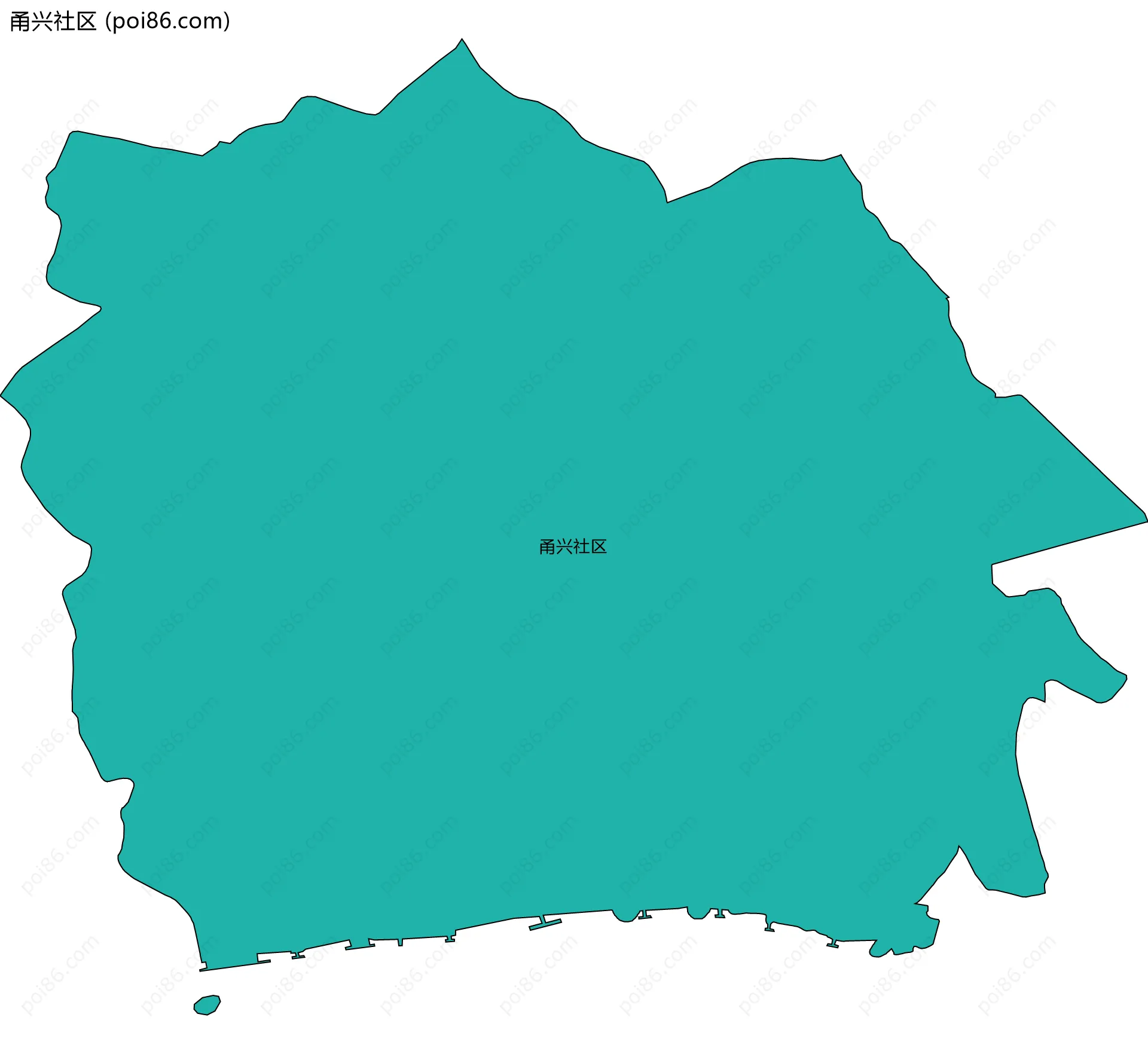 甬兴社区边界地图