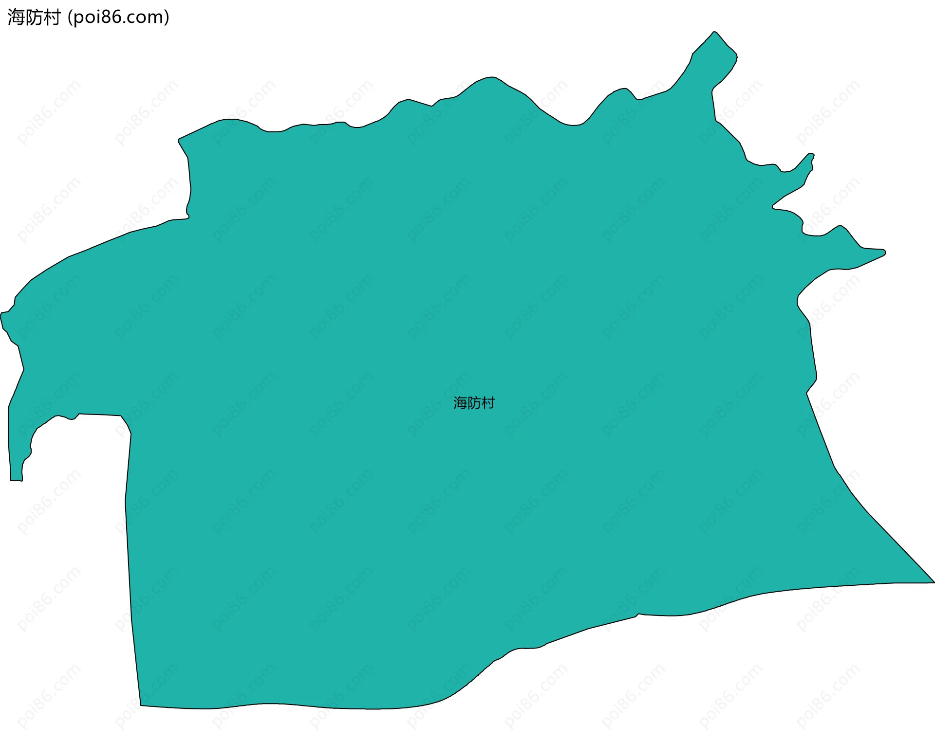 海防村边界地图