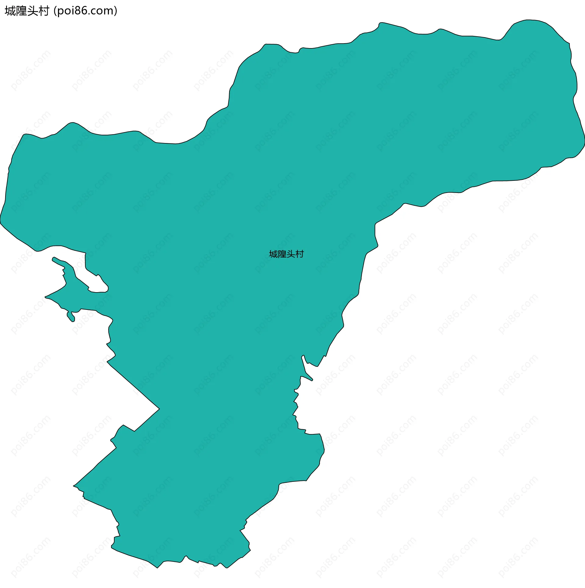 城隍头村边界地图