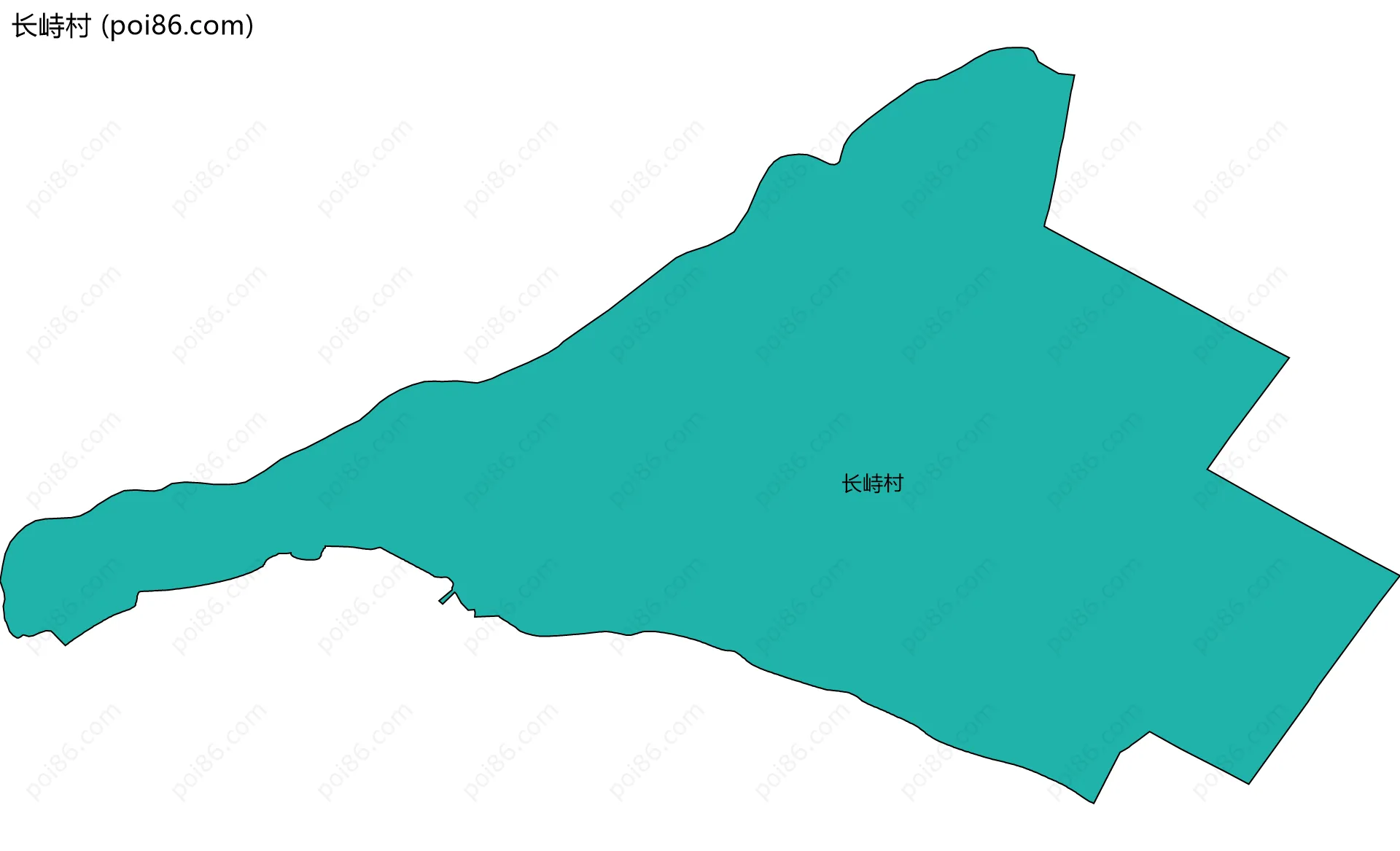 长峙村边界地图