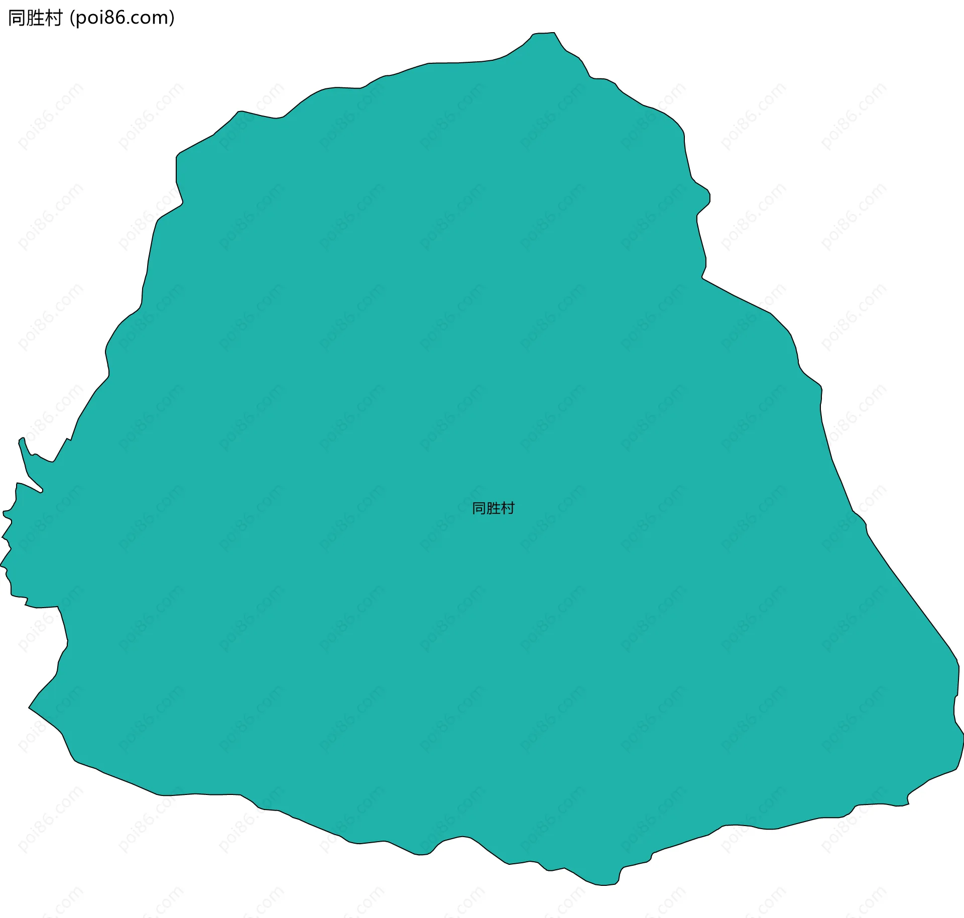 同胜村边界地图
