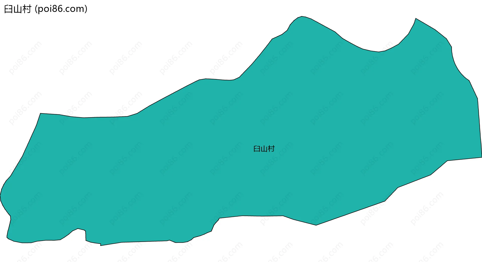 臼山村边界地图