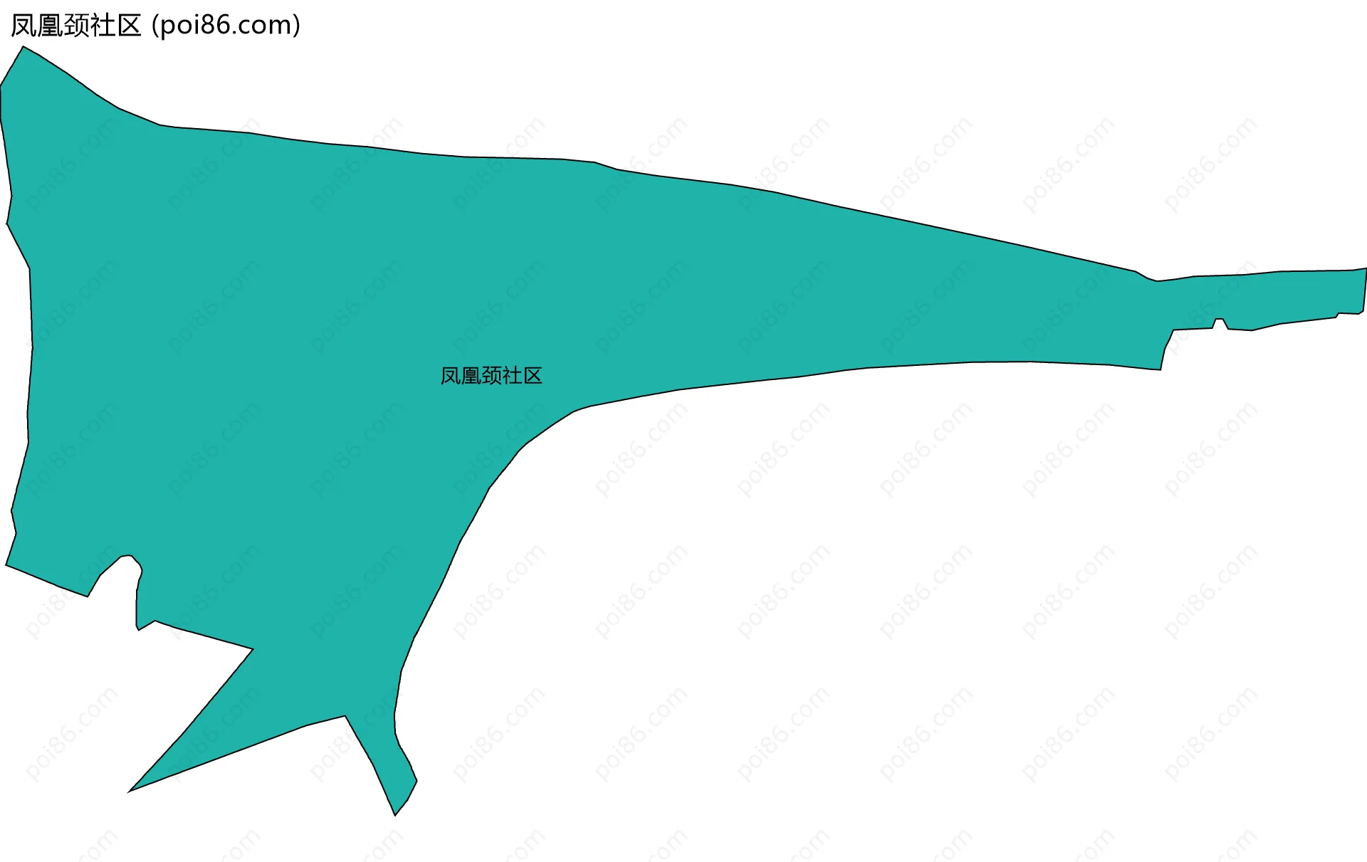 凤凰颈社区边界地图
