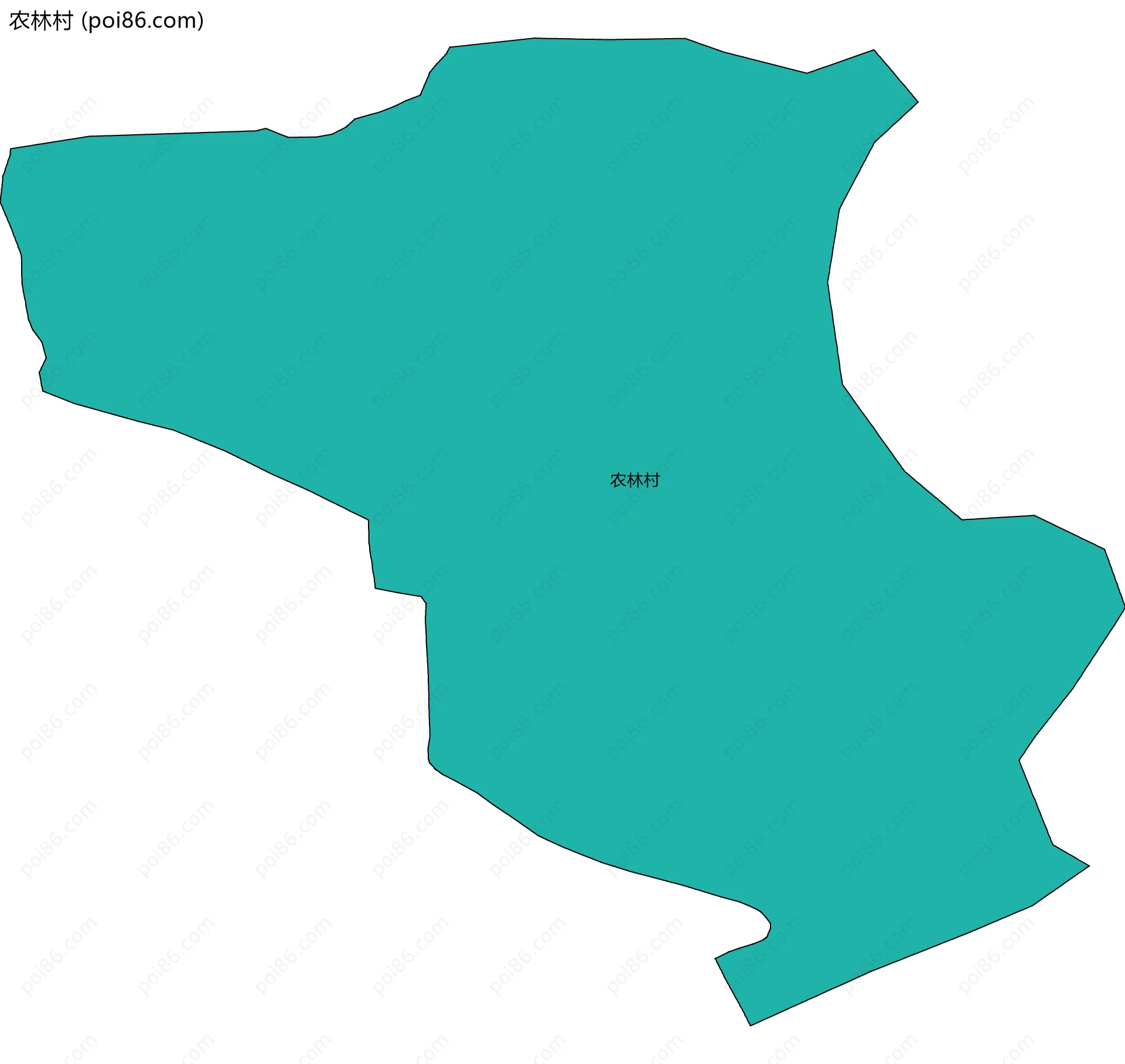 农林村边界地图