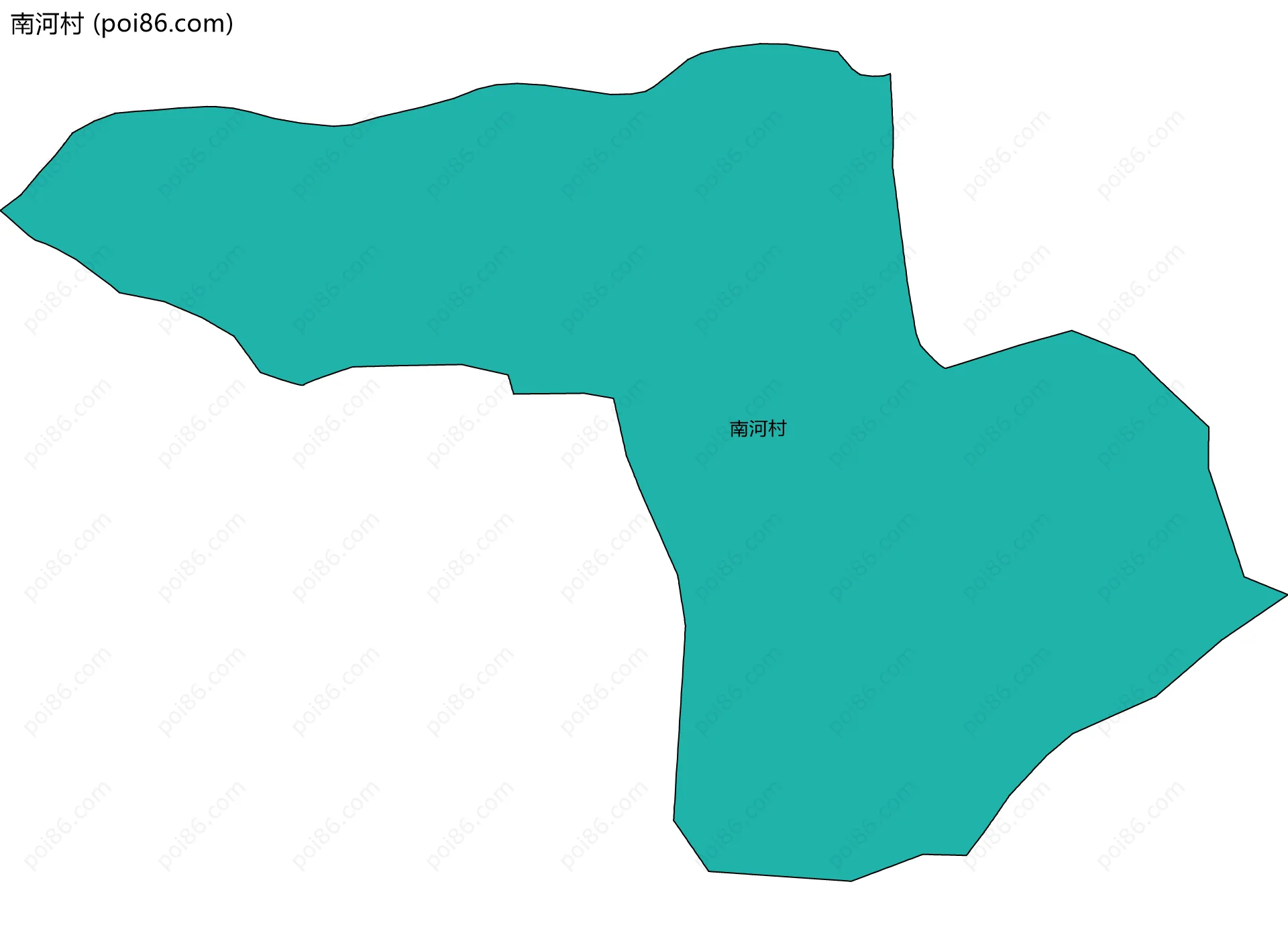 南河村边界地图