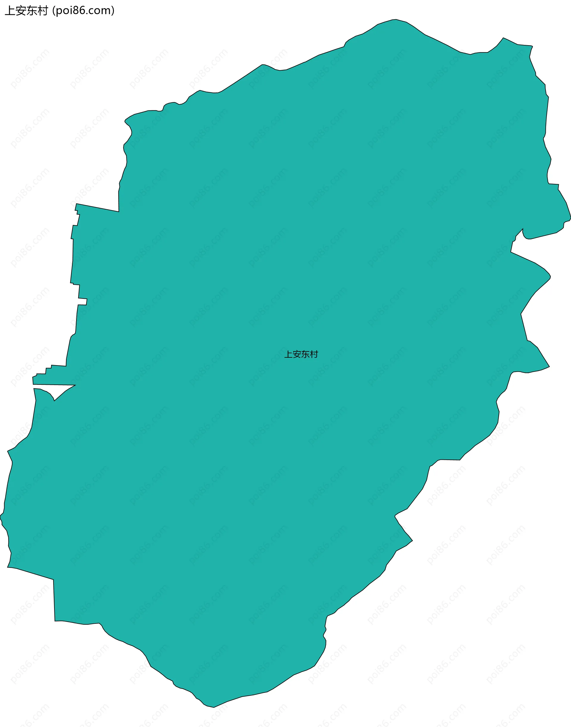 上安东村边界地图