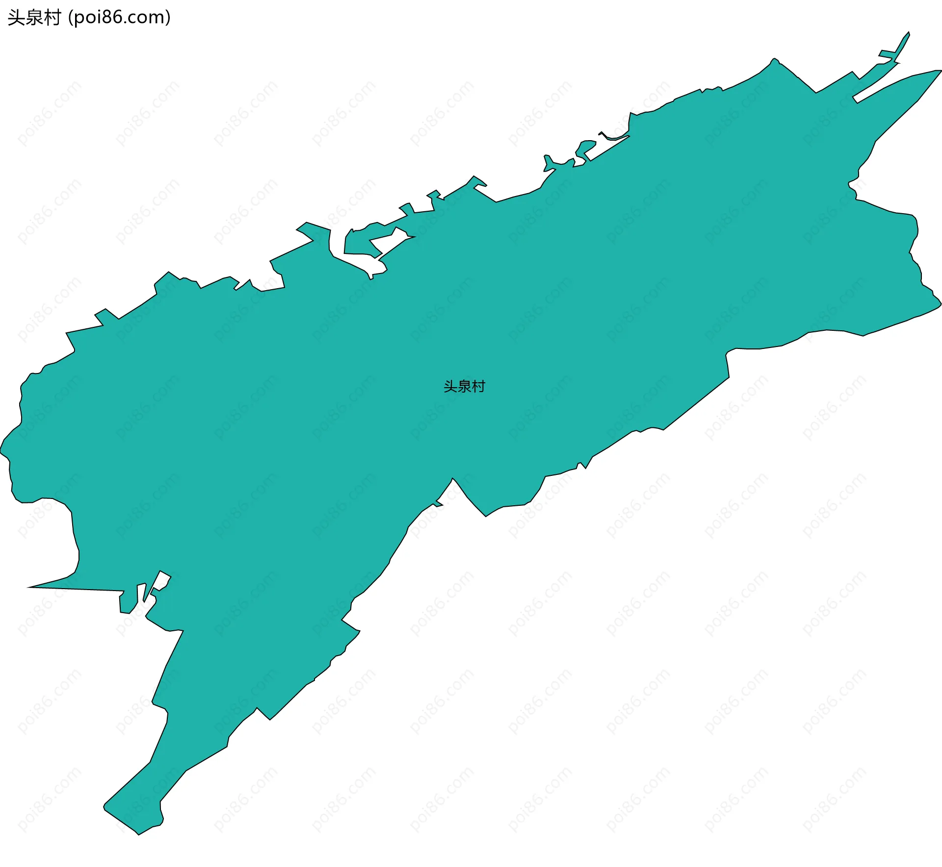 头泉村边界地图