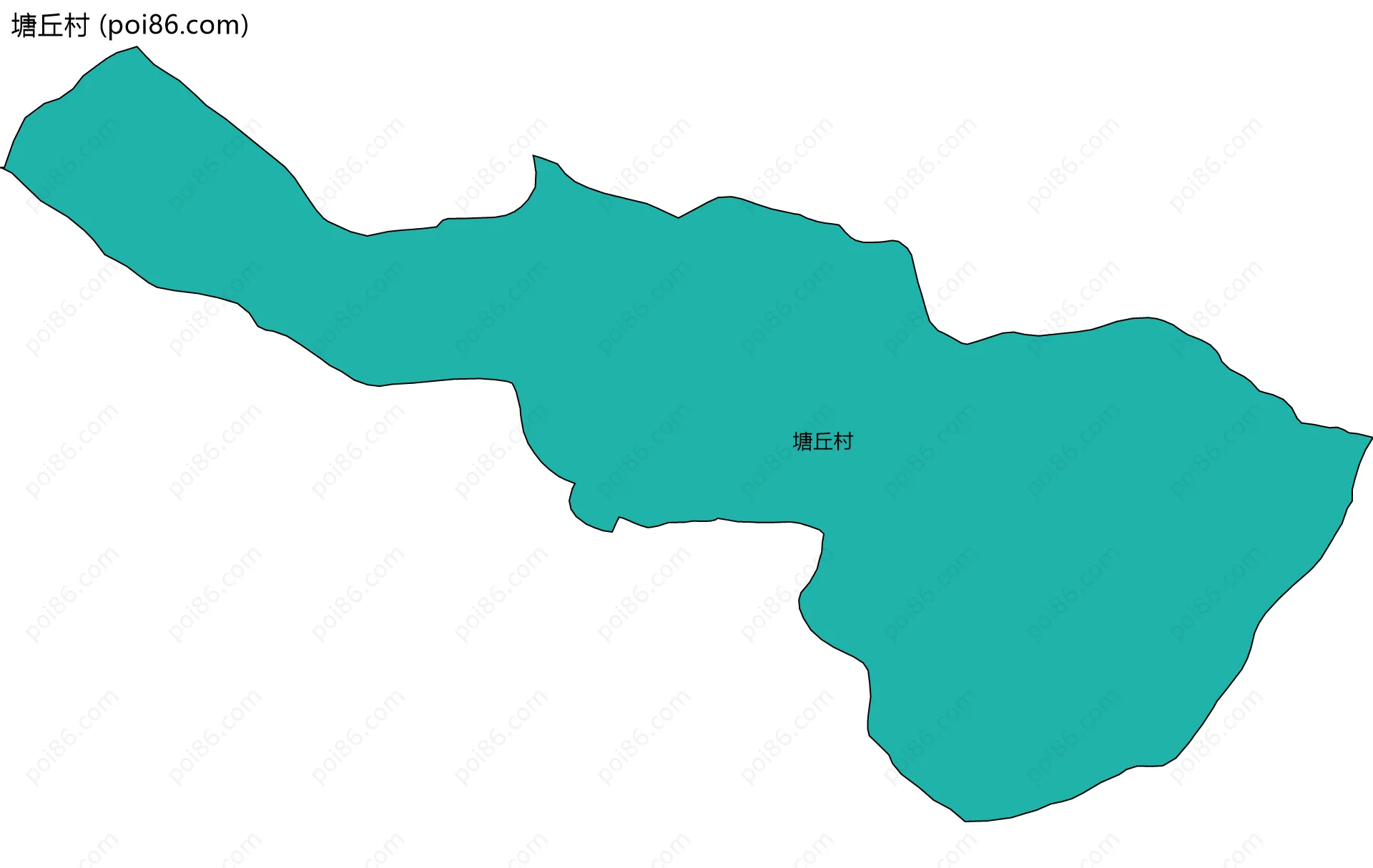 塘丘村边界地图