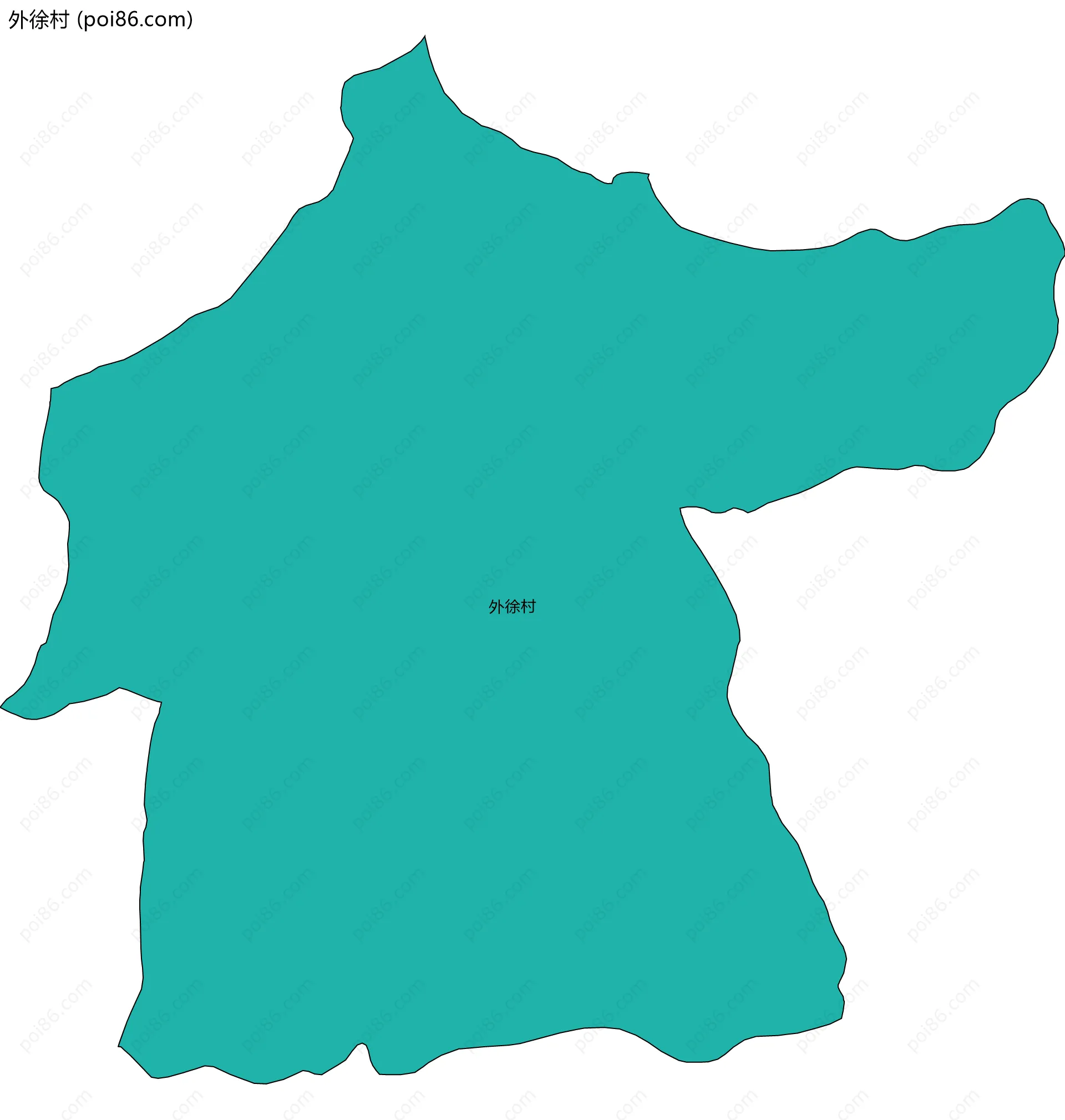 外徐村边界地图