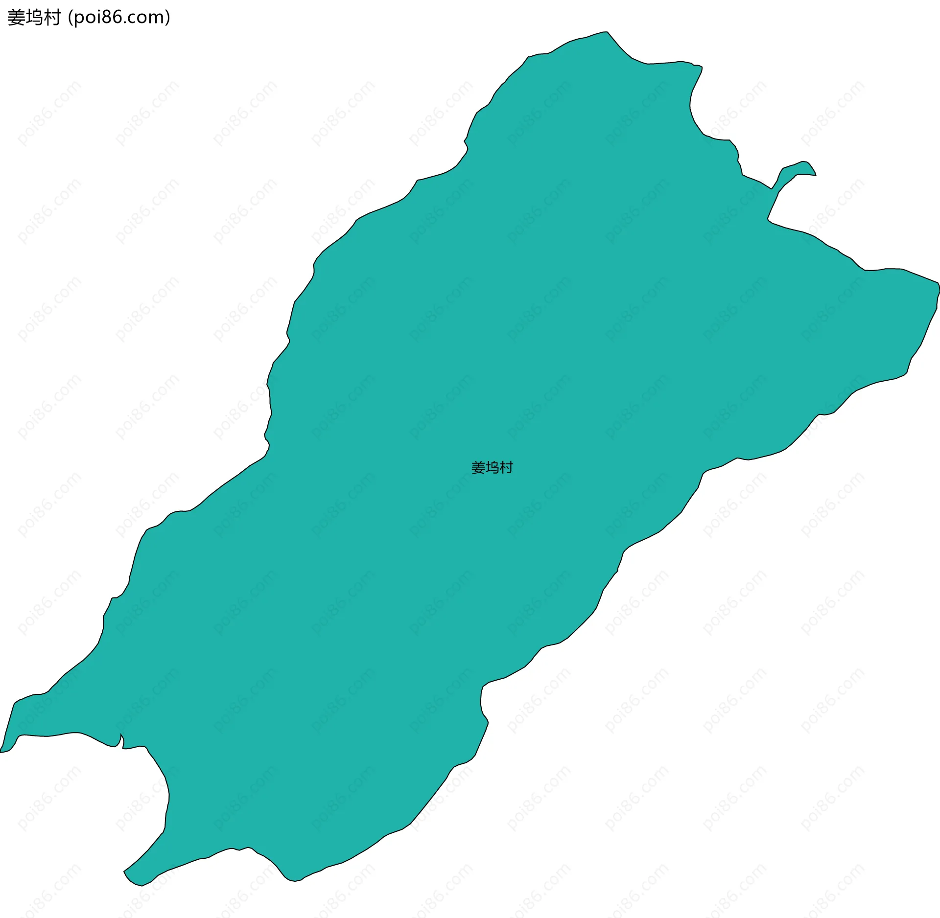 姜坞村边界地图