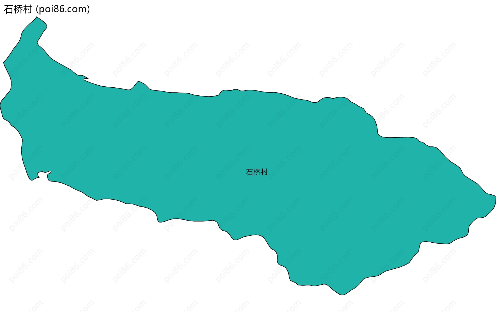 石桥村边界地图