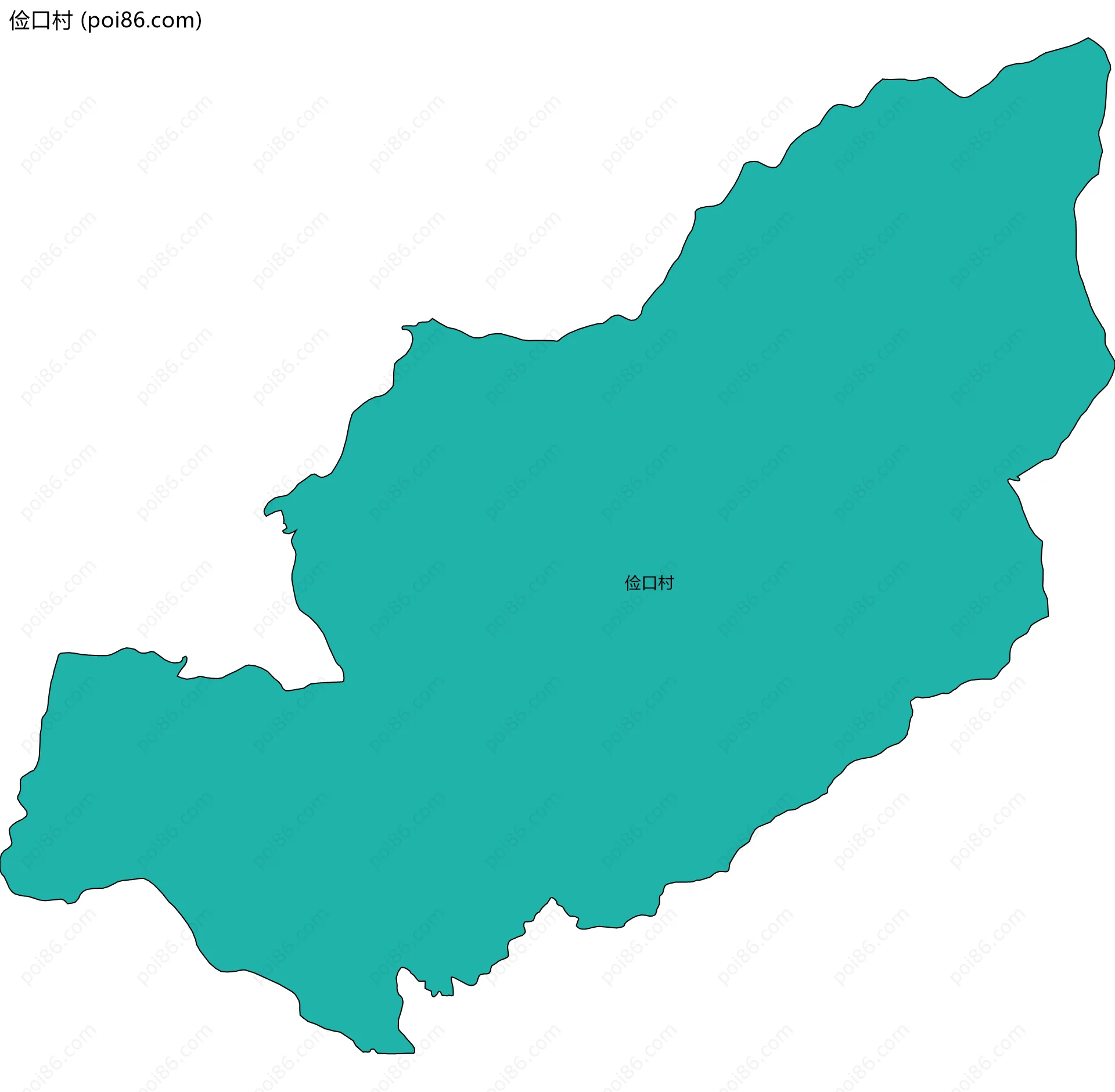 俭口村边界地图