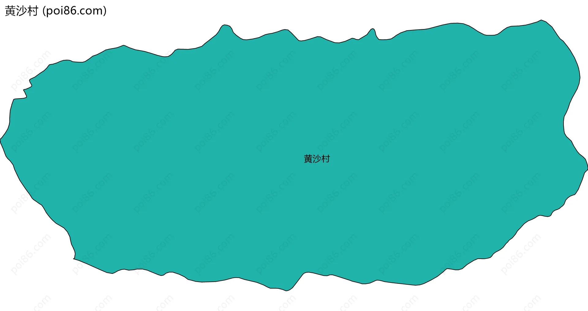 黄沙村边界地图