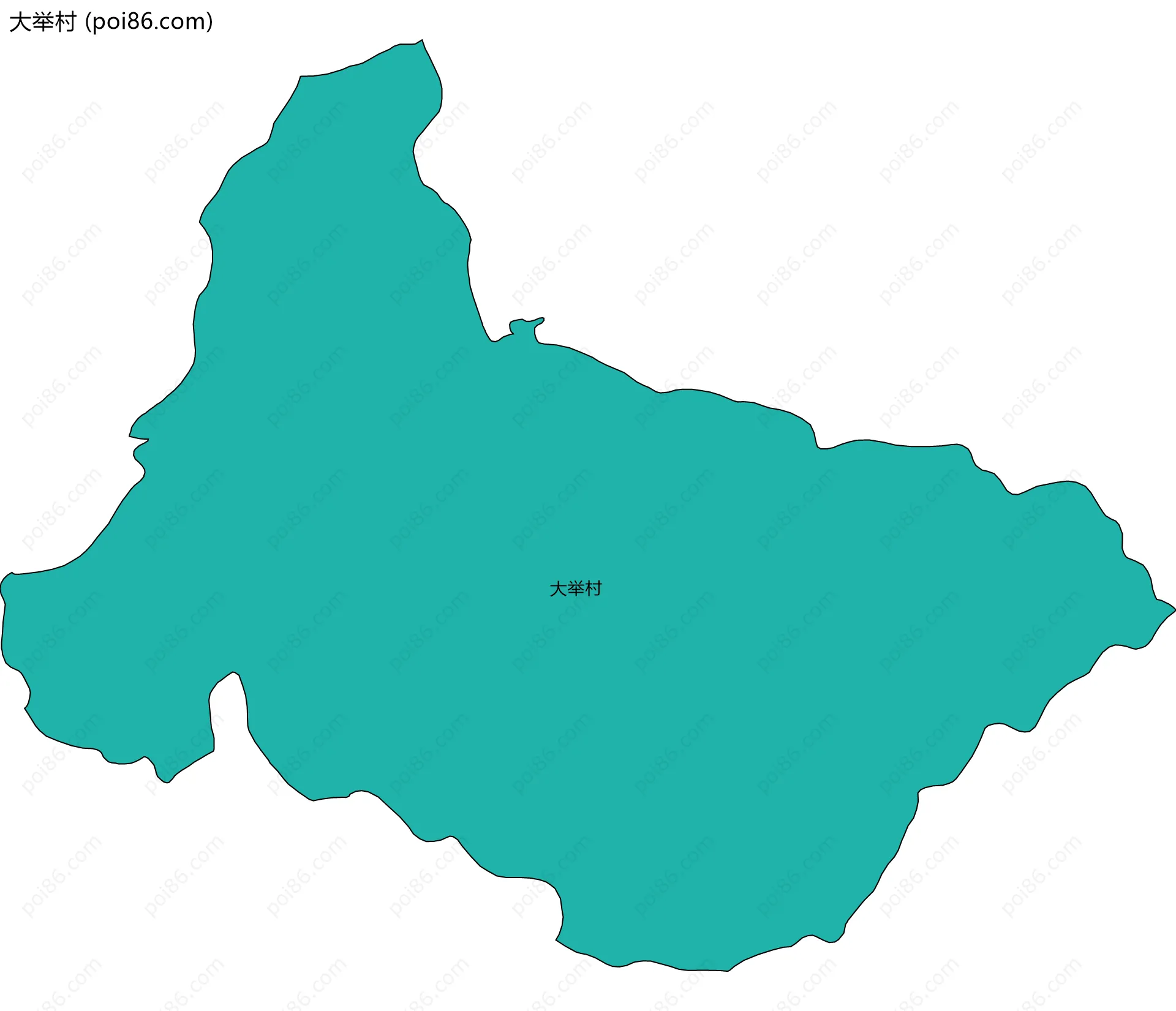 大举村边界地图