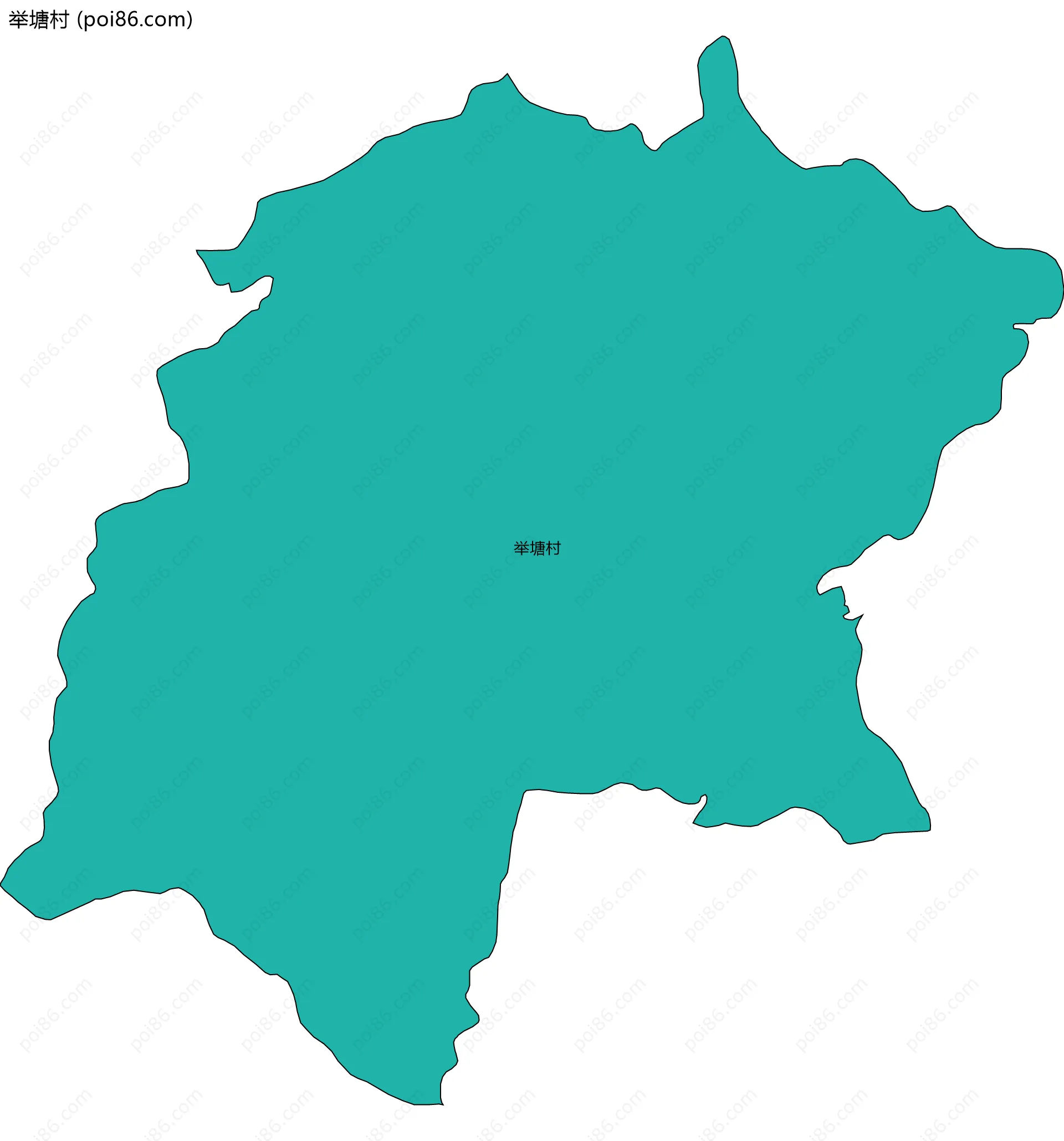 举塘村边界地图