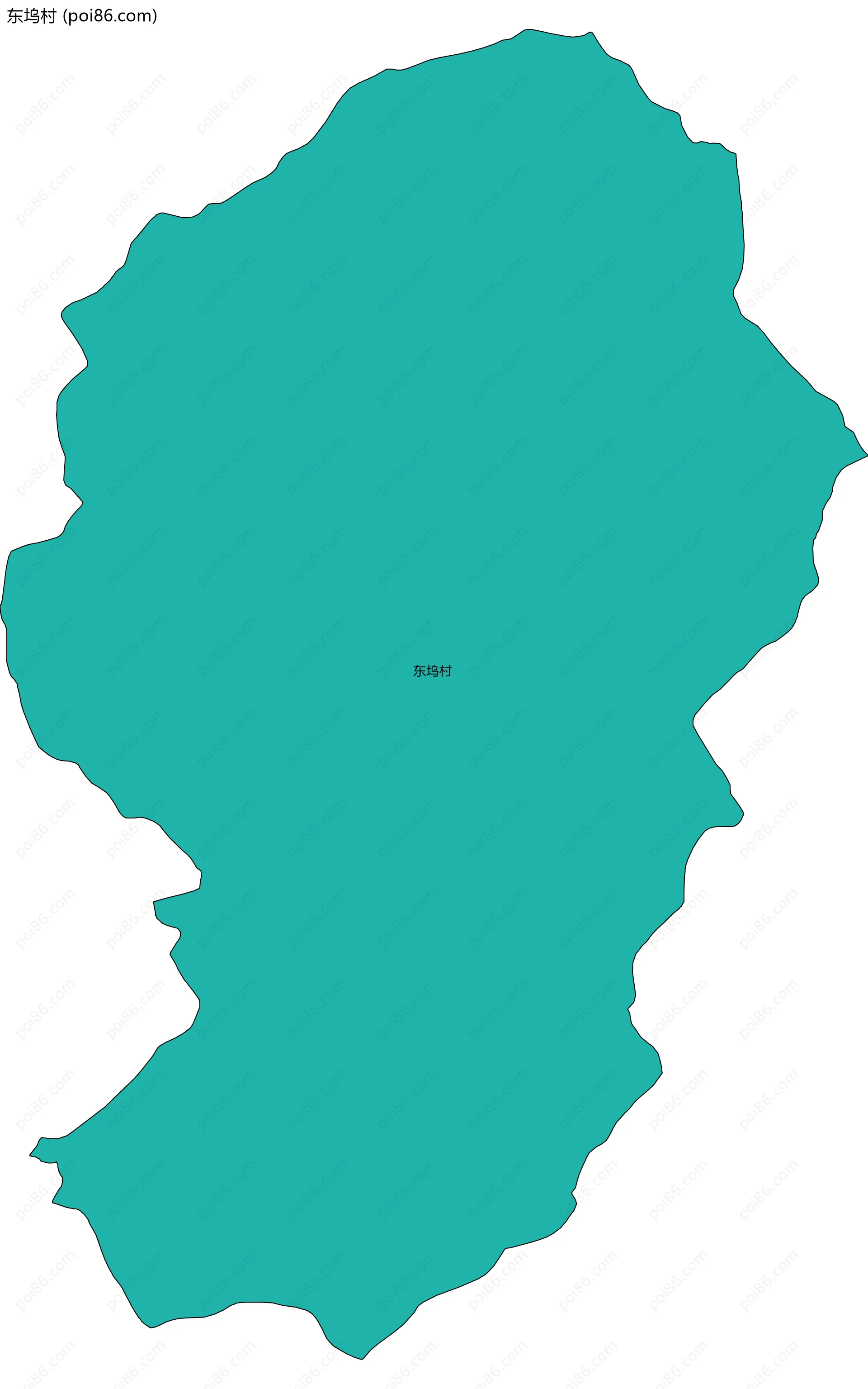 东坞村边界地图