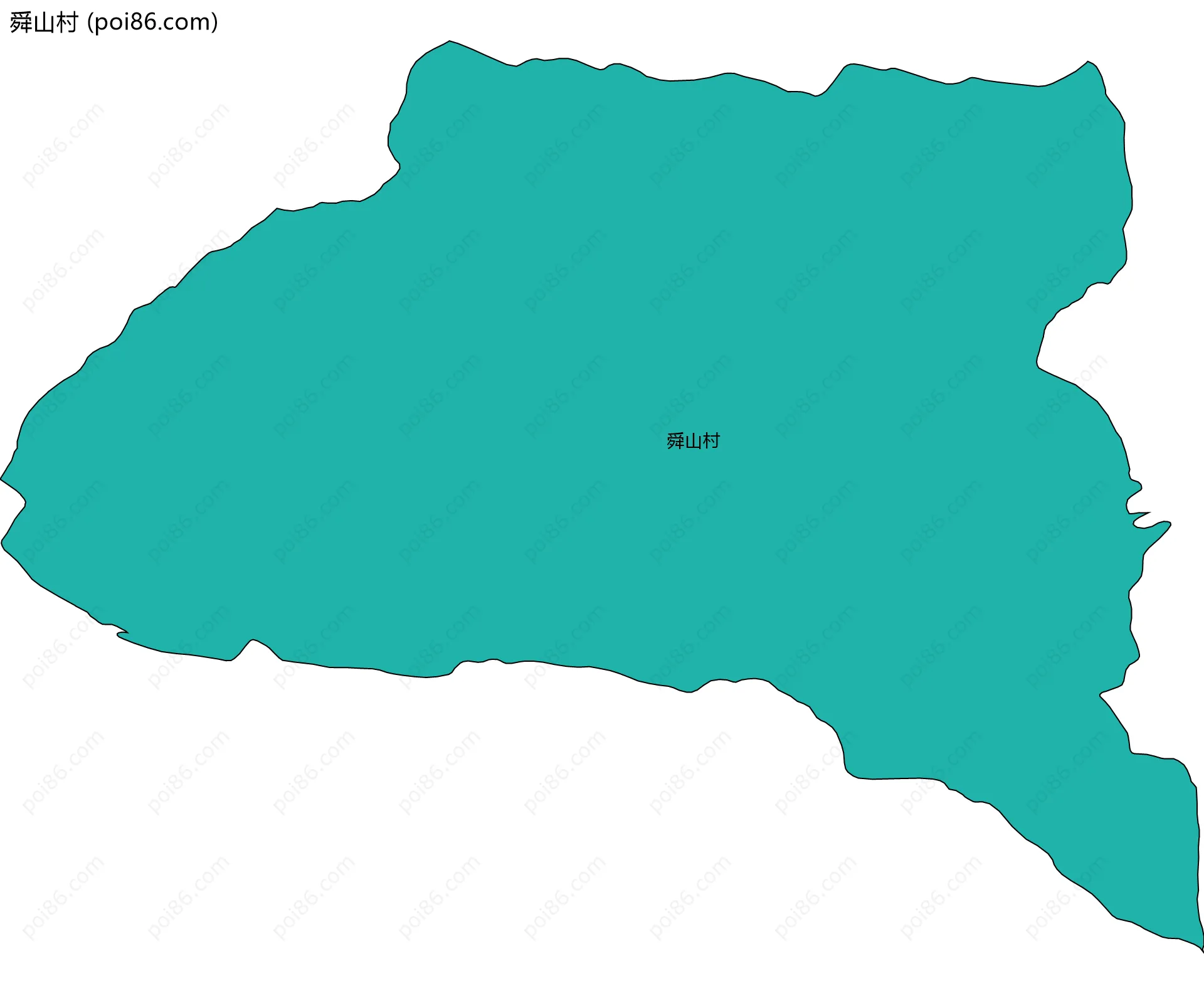 舜山村边界地图
