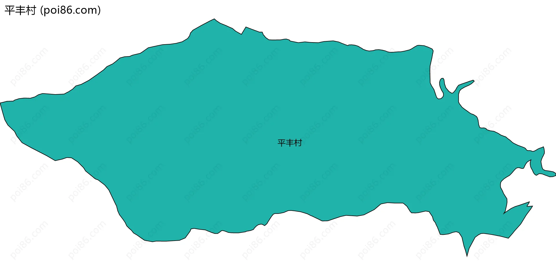 平丰村边界地图