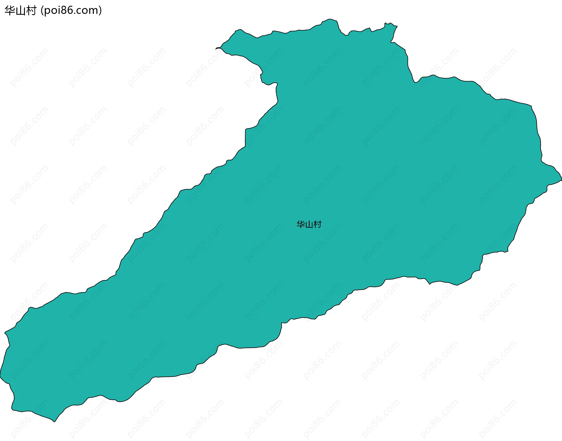 华山村边界地图