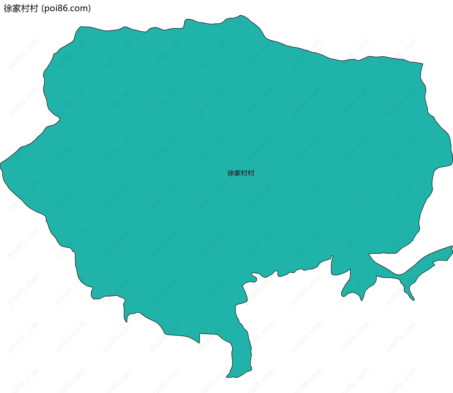 徐家村村边界地图