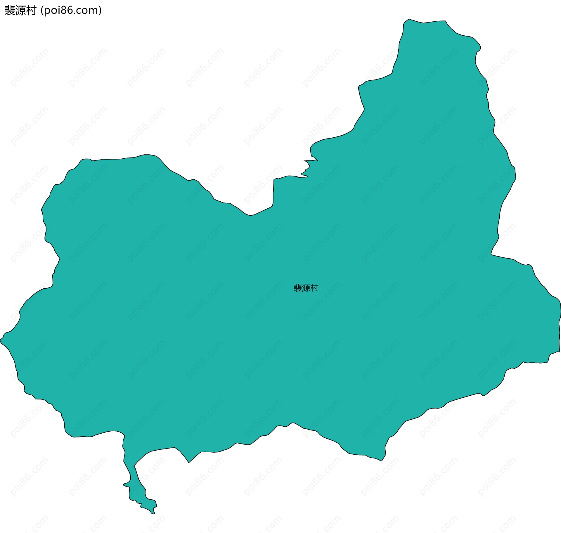 裴源村边界地图