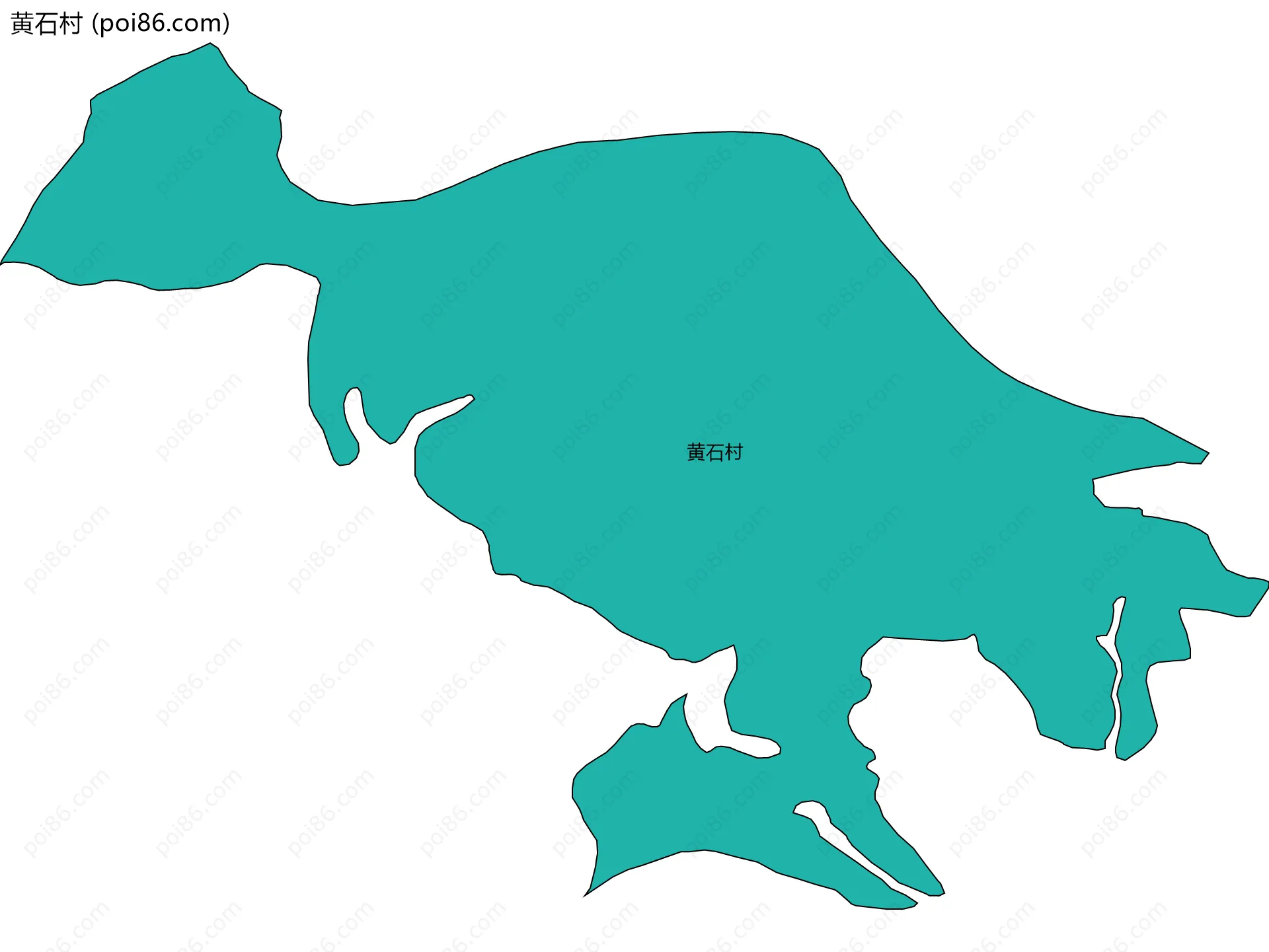 黄石村边界地图