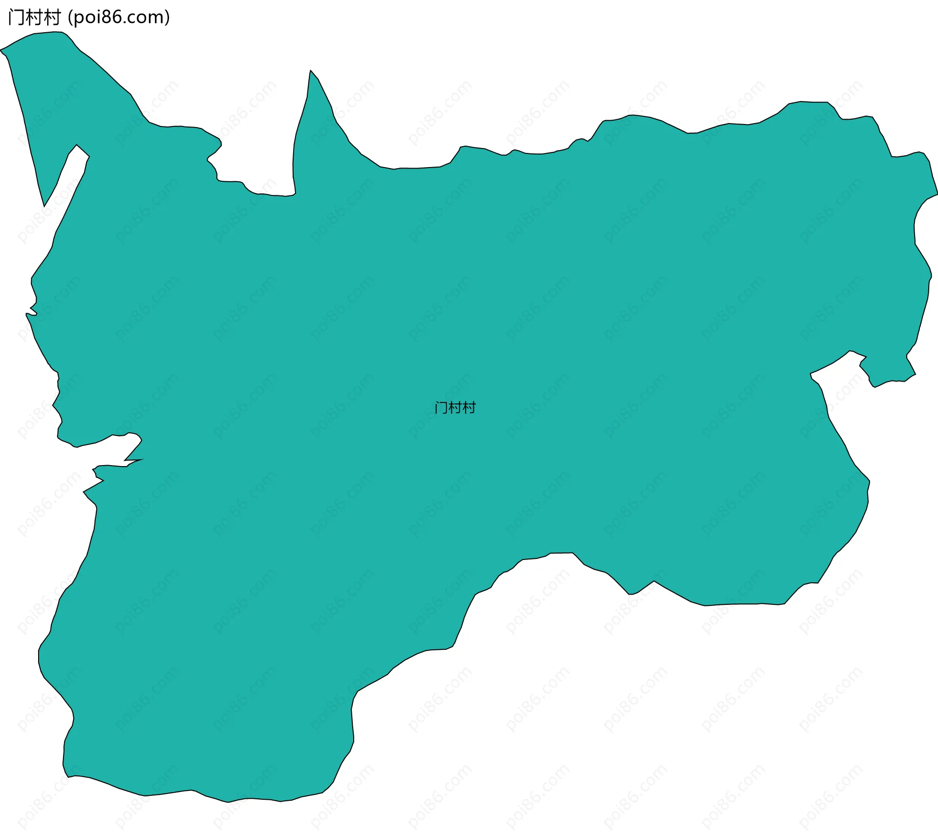 门村村边界地图