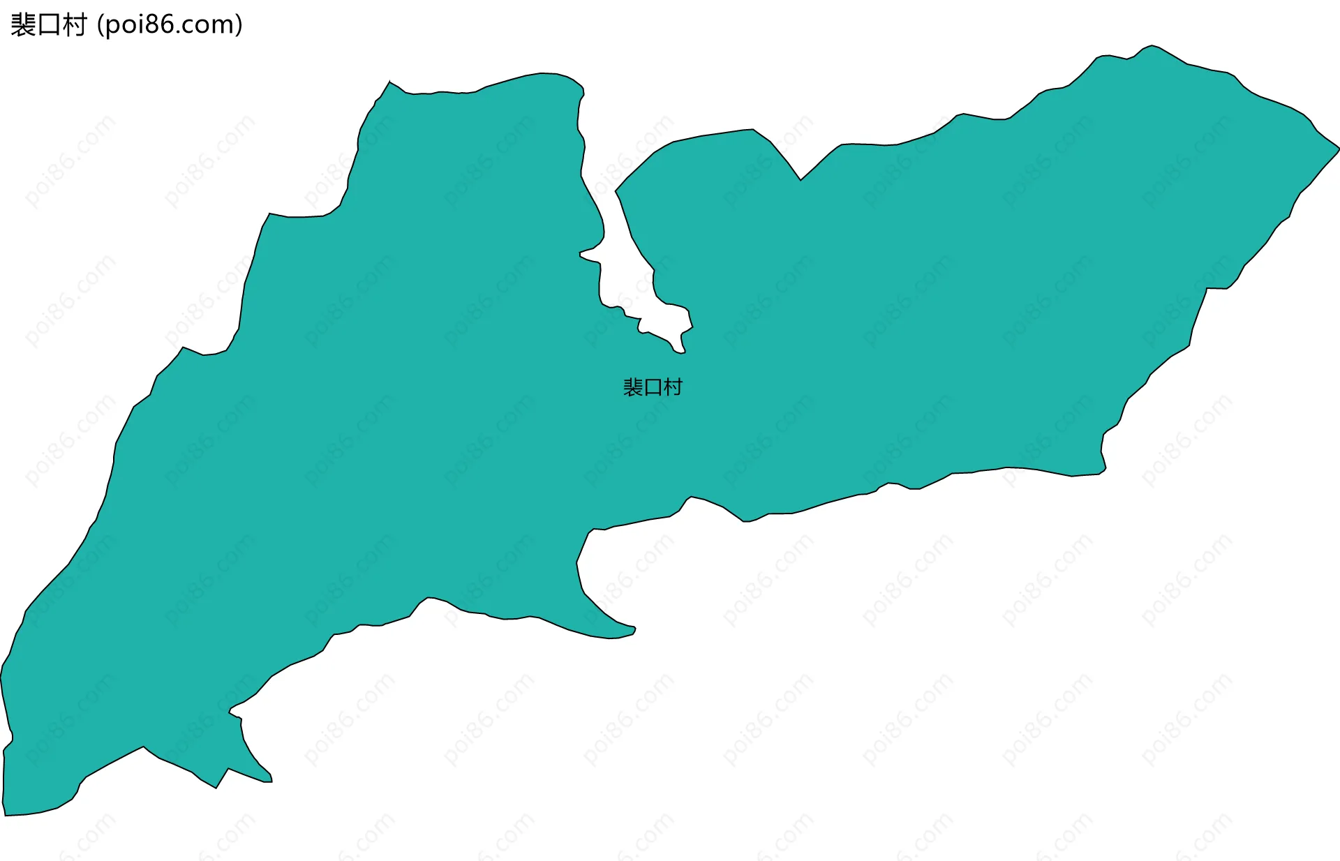 裴口村边界地图