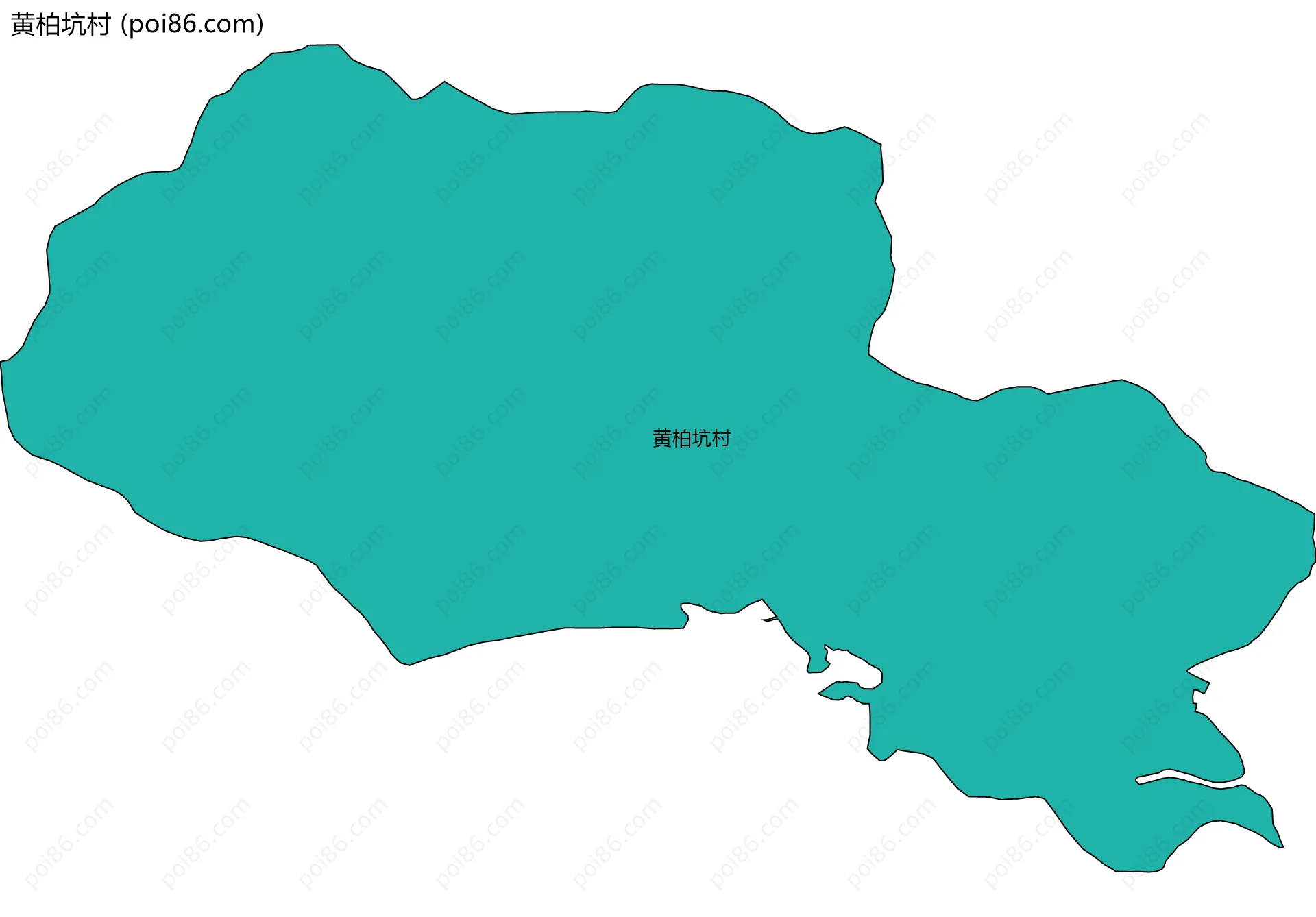 黄柏坑村边界地图