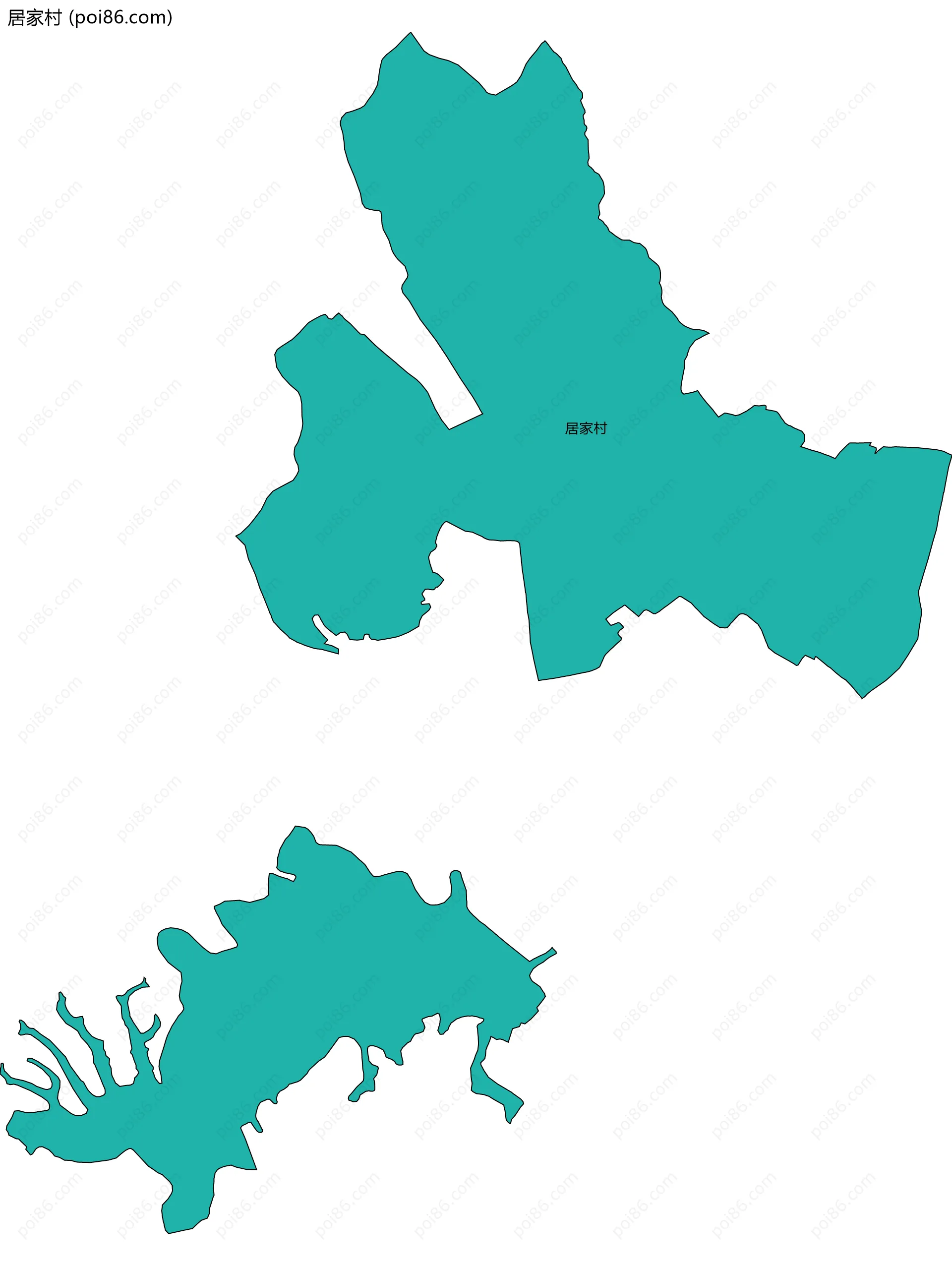 居家村边界地图