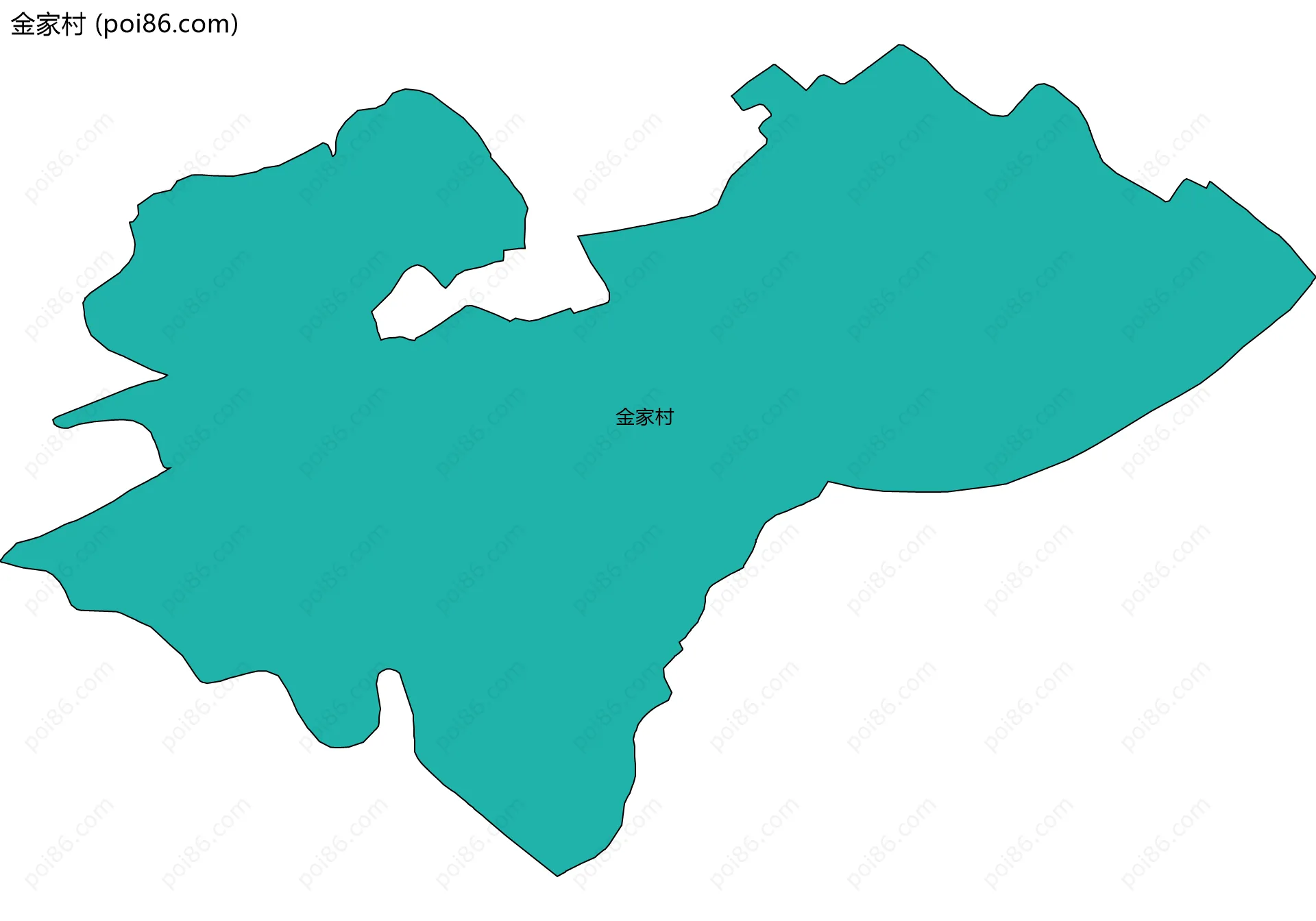 金家村边界地图