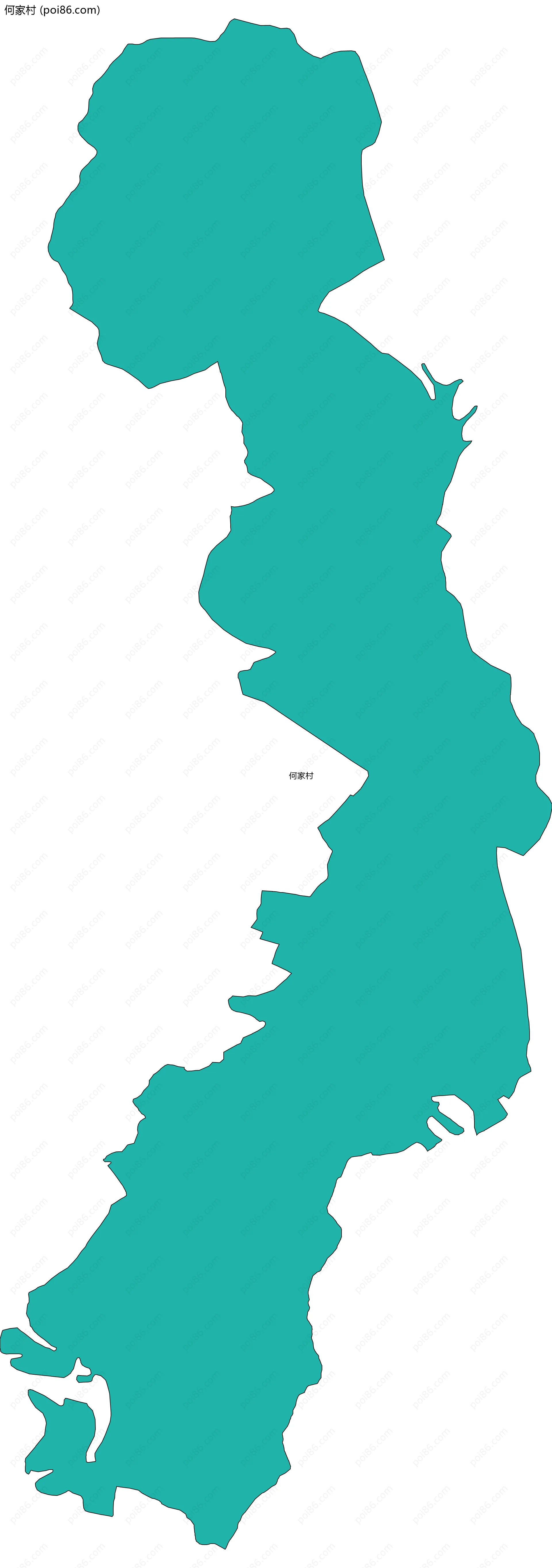 何家村边界地图