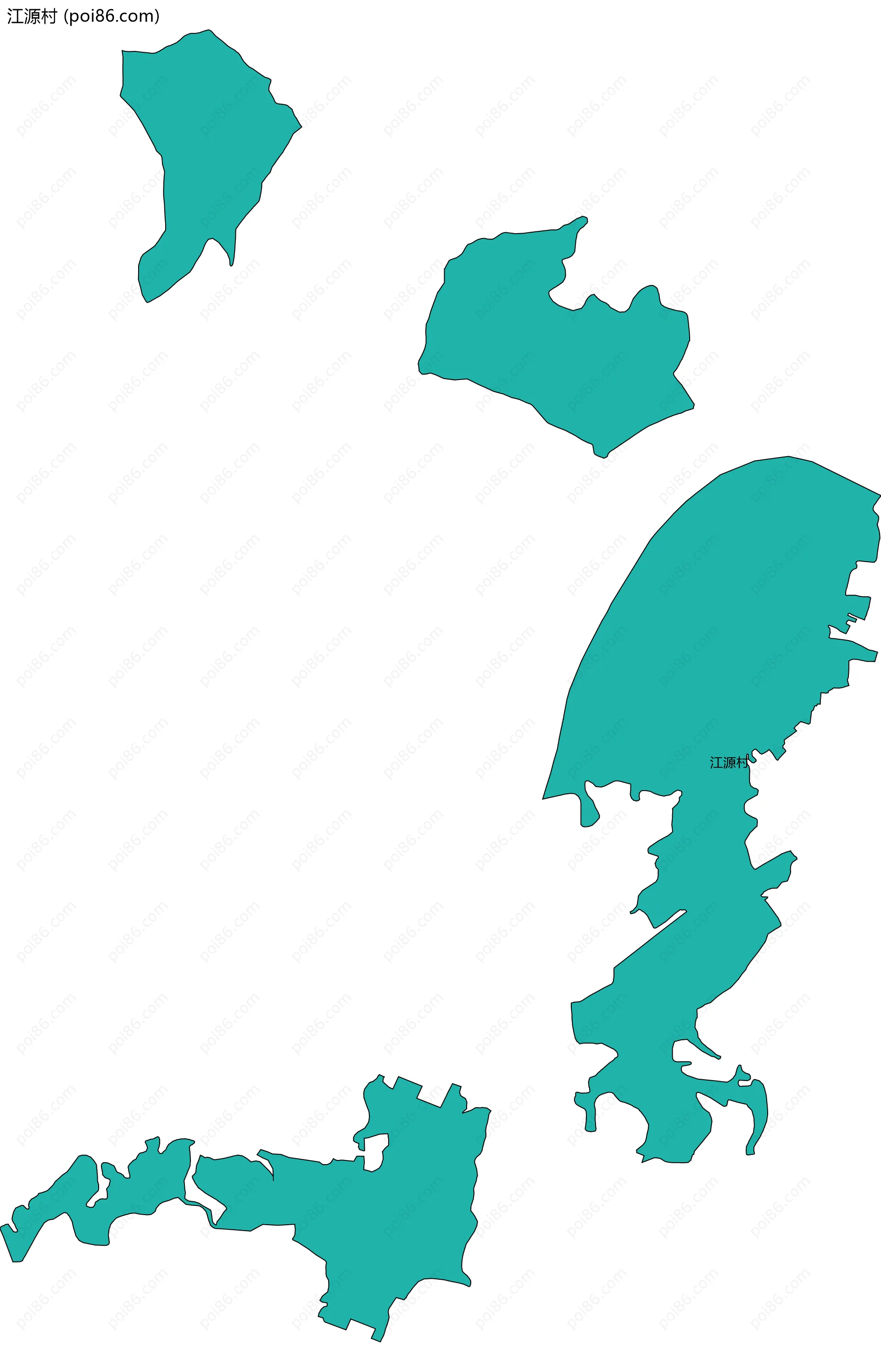 江源村边界地图