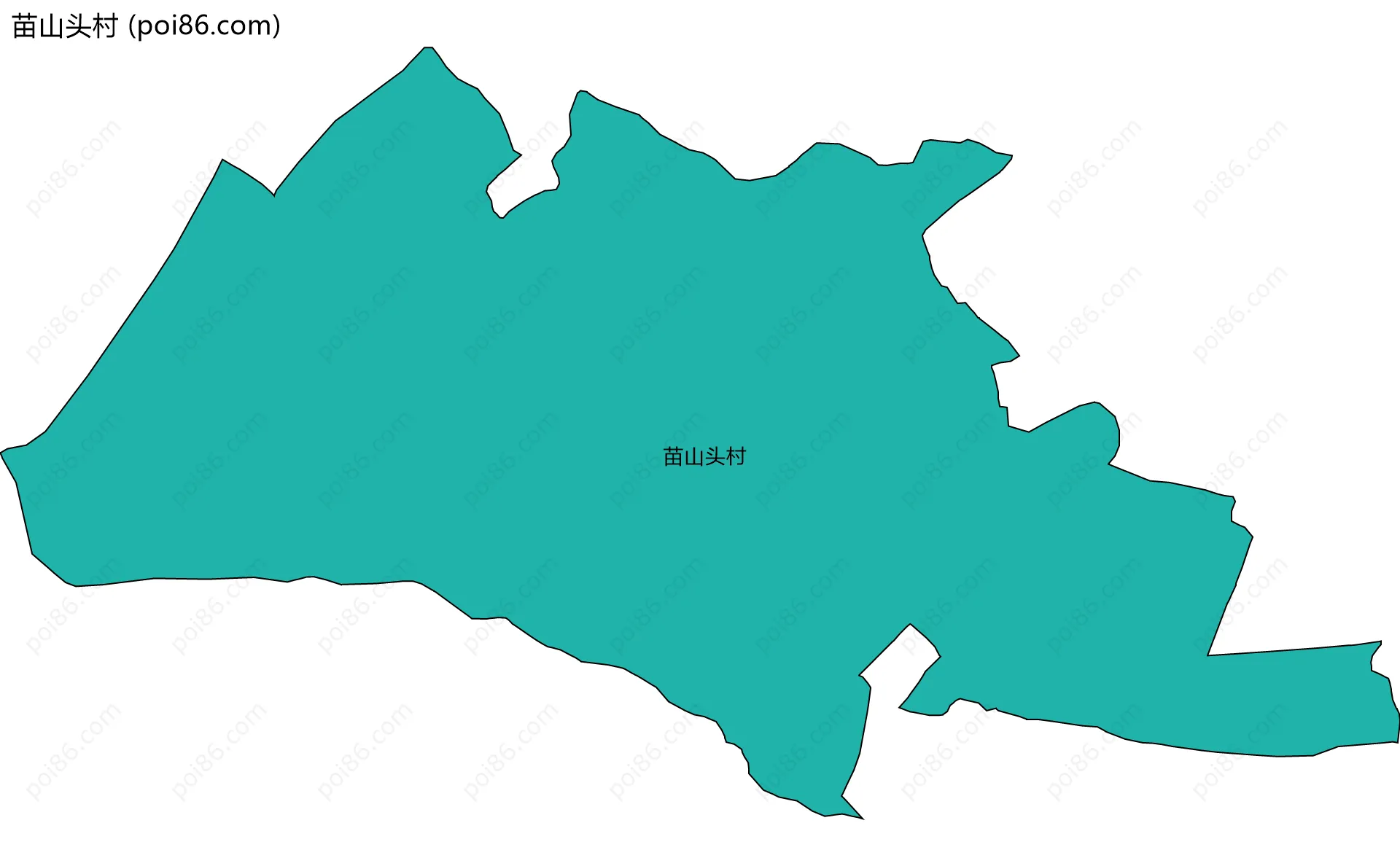 苗山头村边界地图
