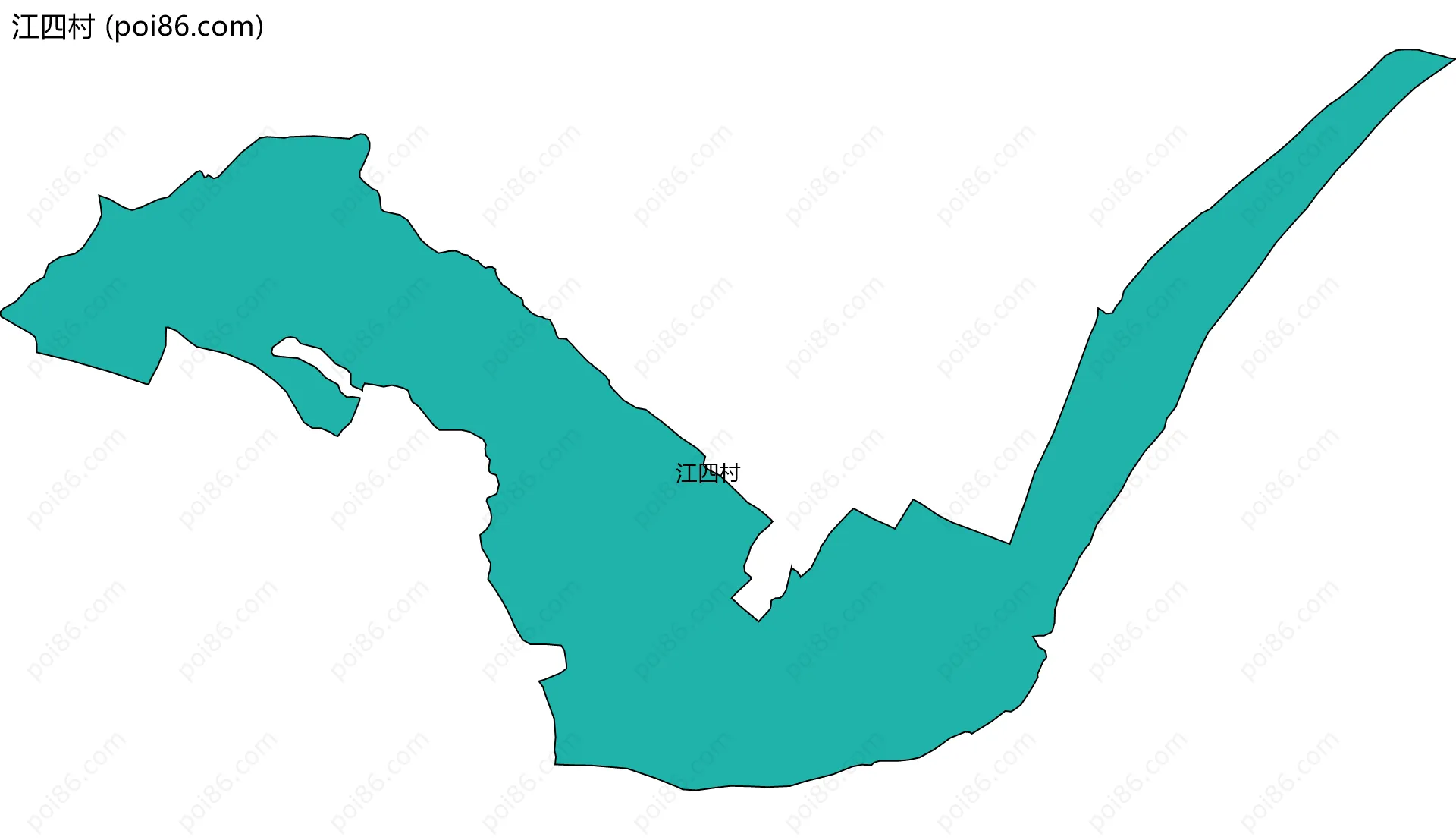 江四村边界地图