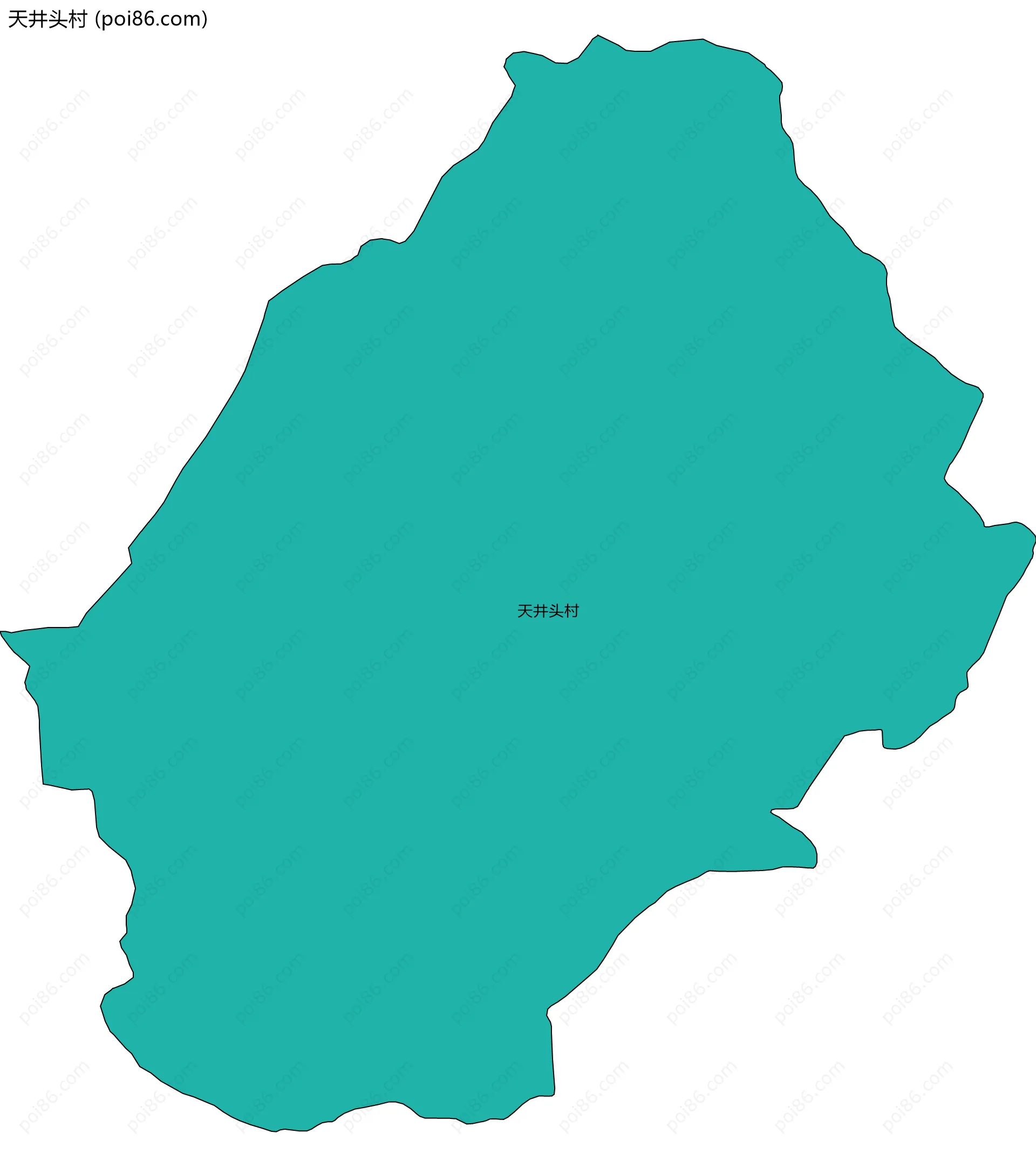 天井头村边界地图