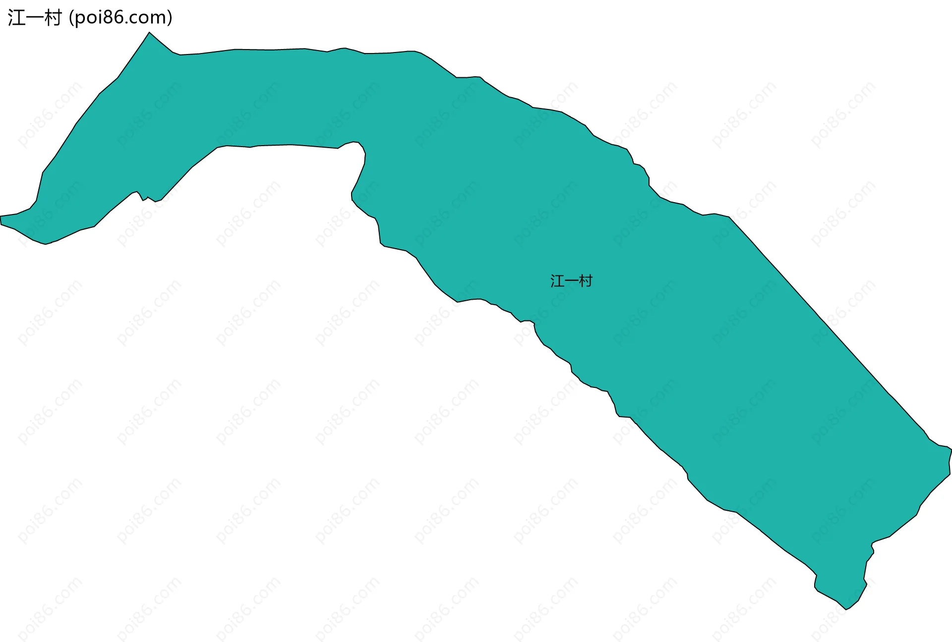 江一村边界地图