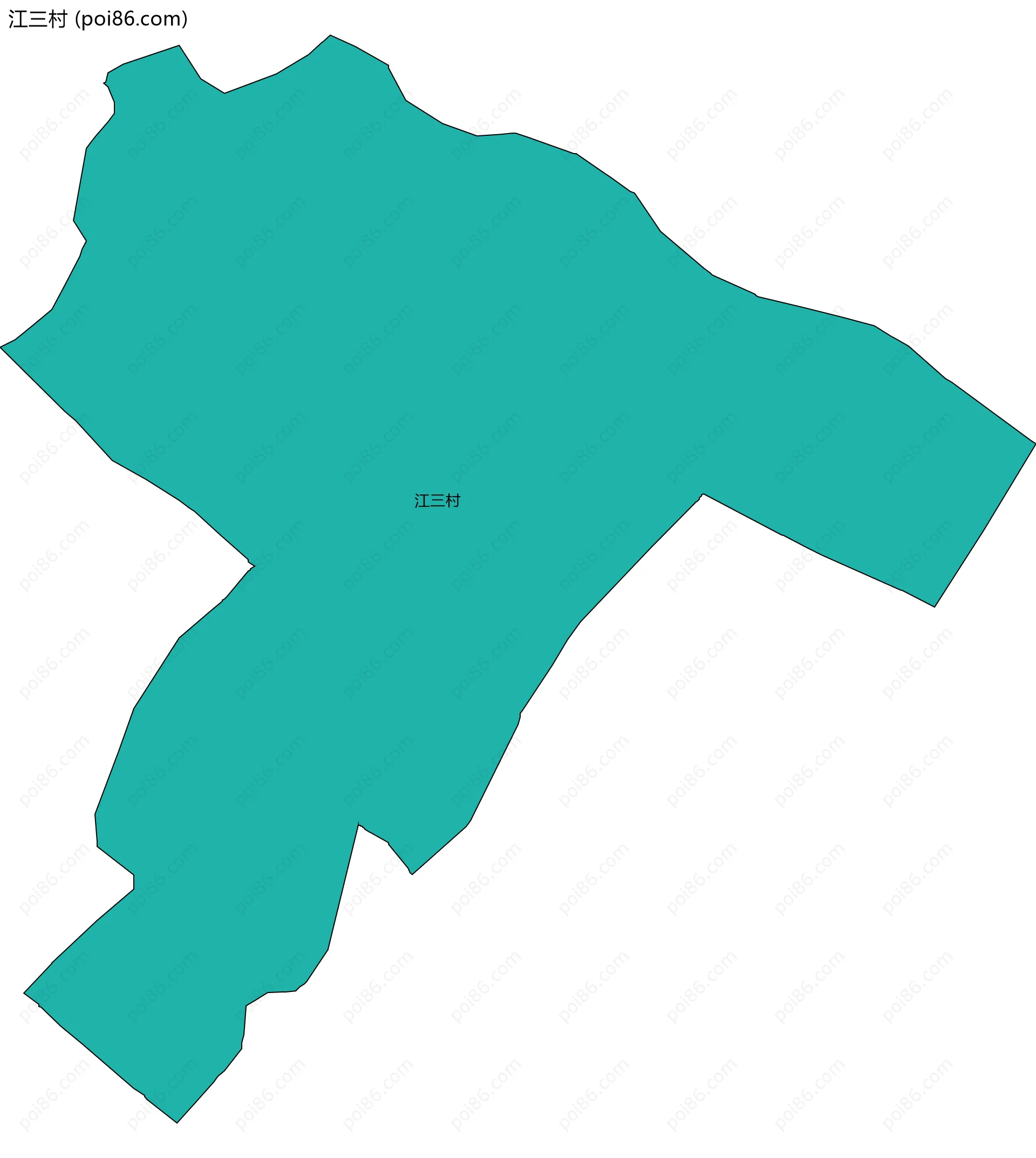 江三村边界地图