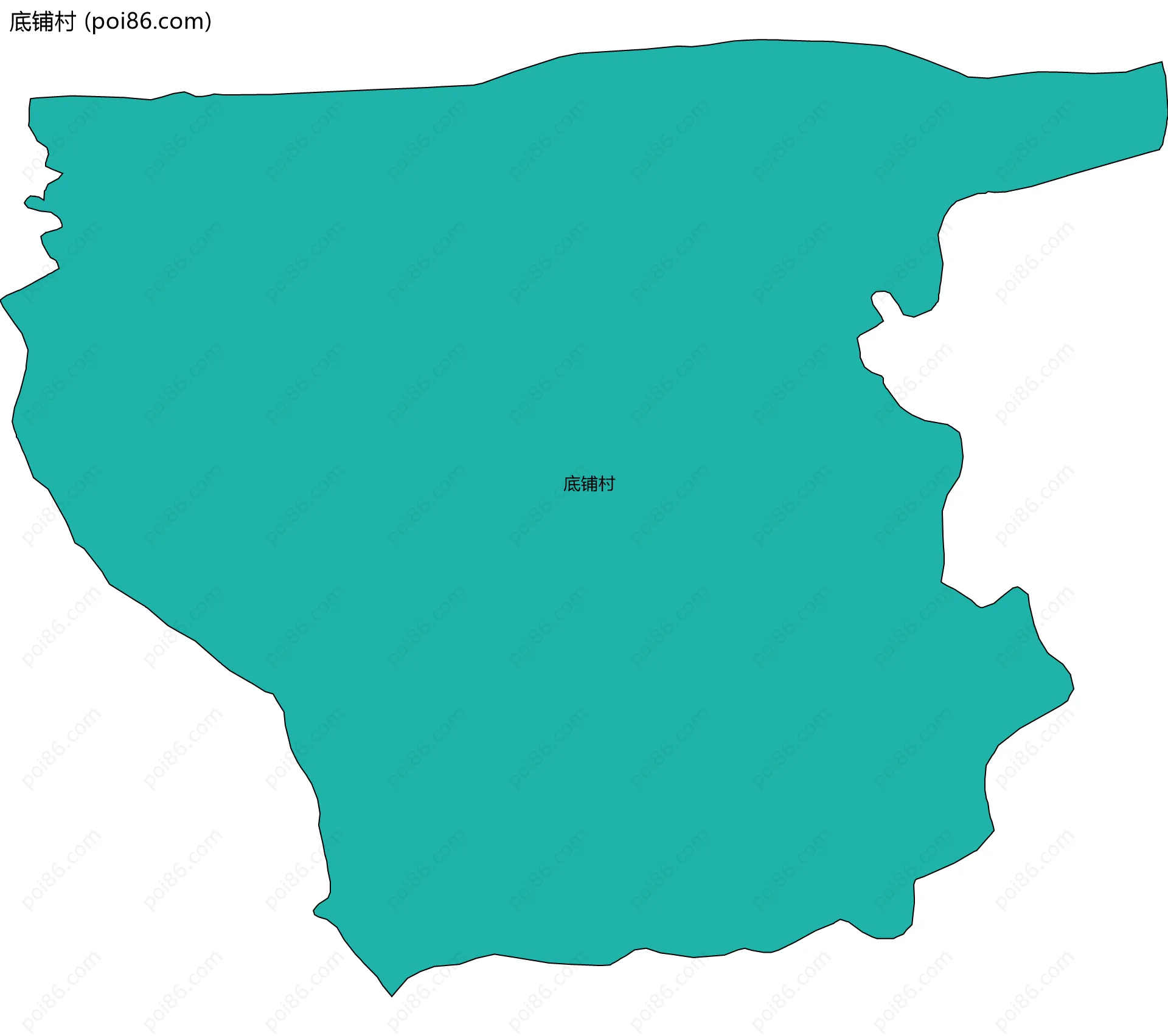 底铺村边界地图
