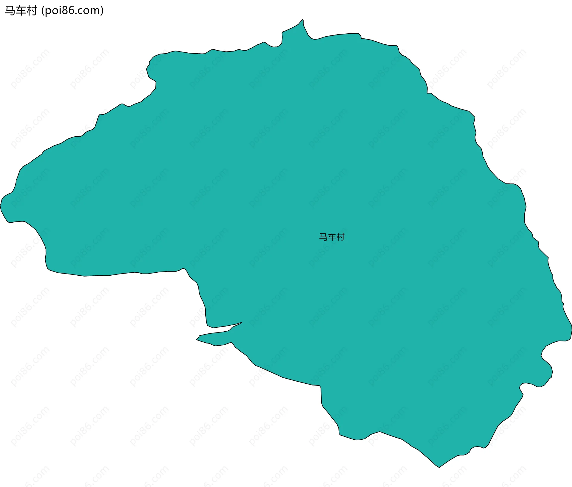 马车村边界地图