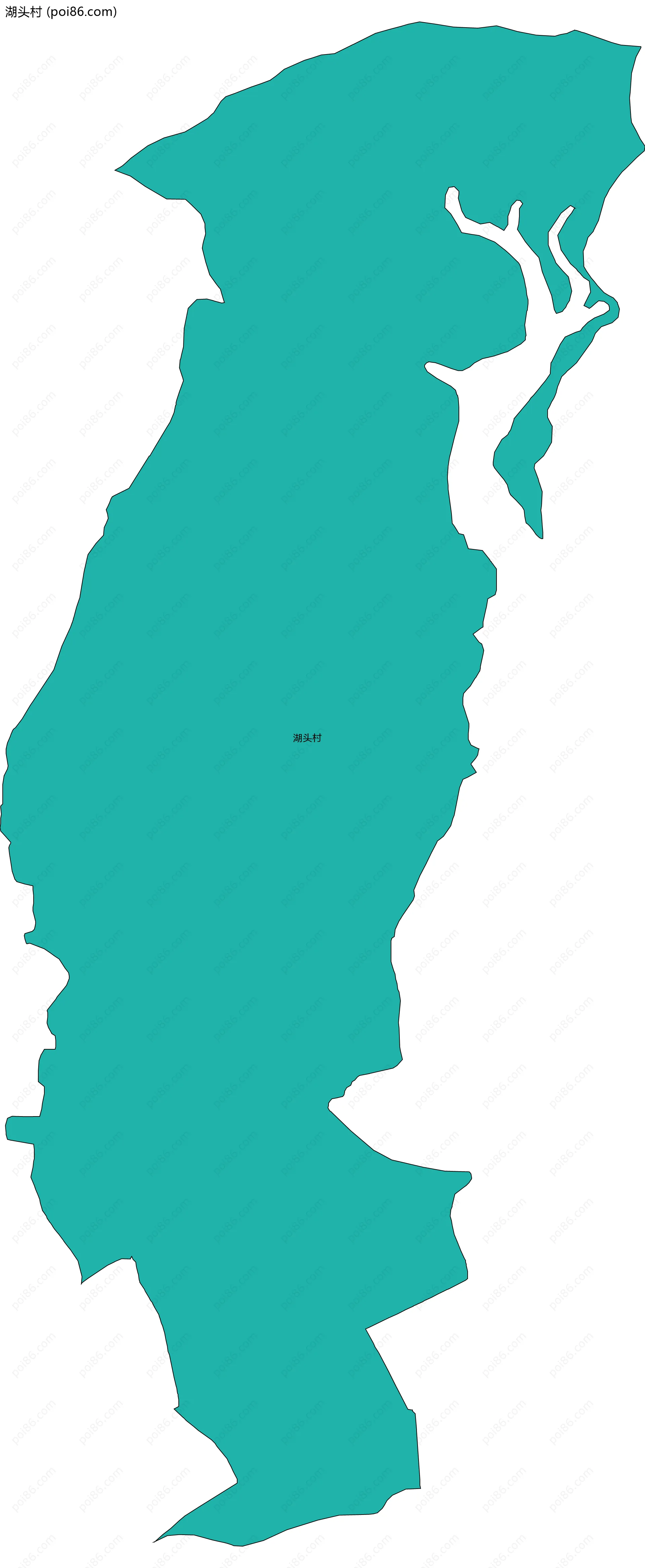 湖头村边界地图