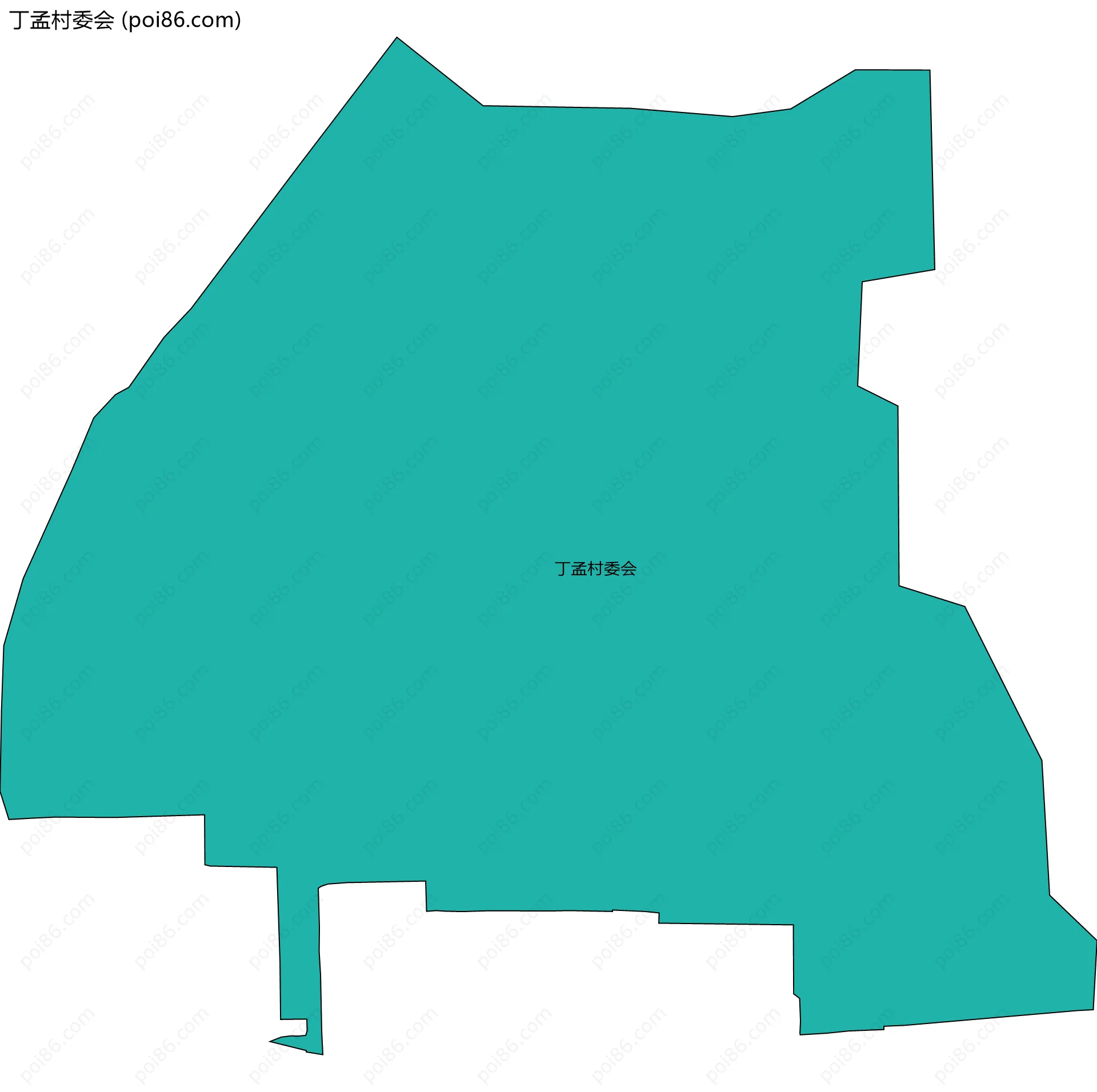 丁孟村委会边界地图