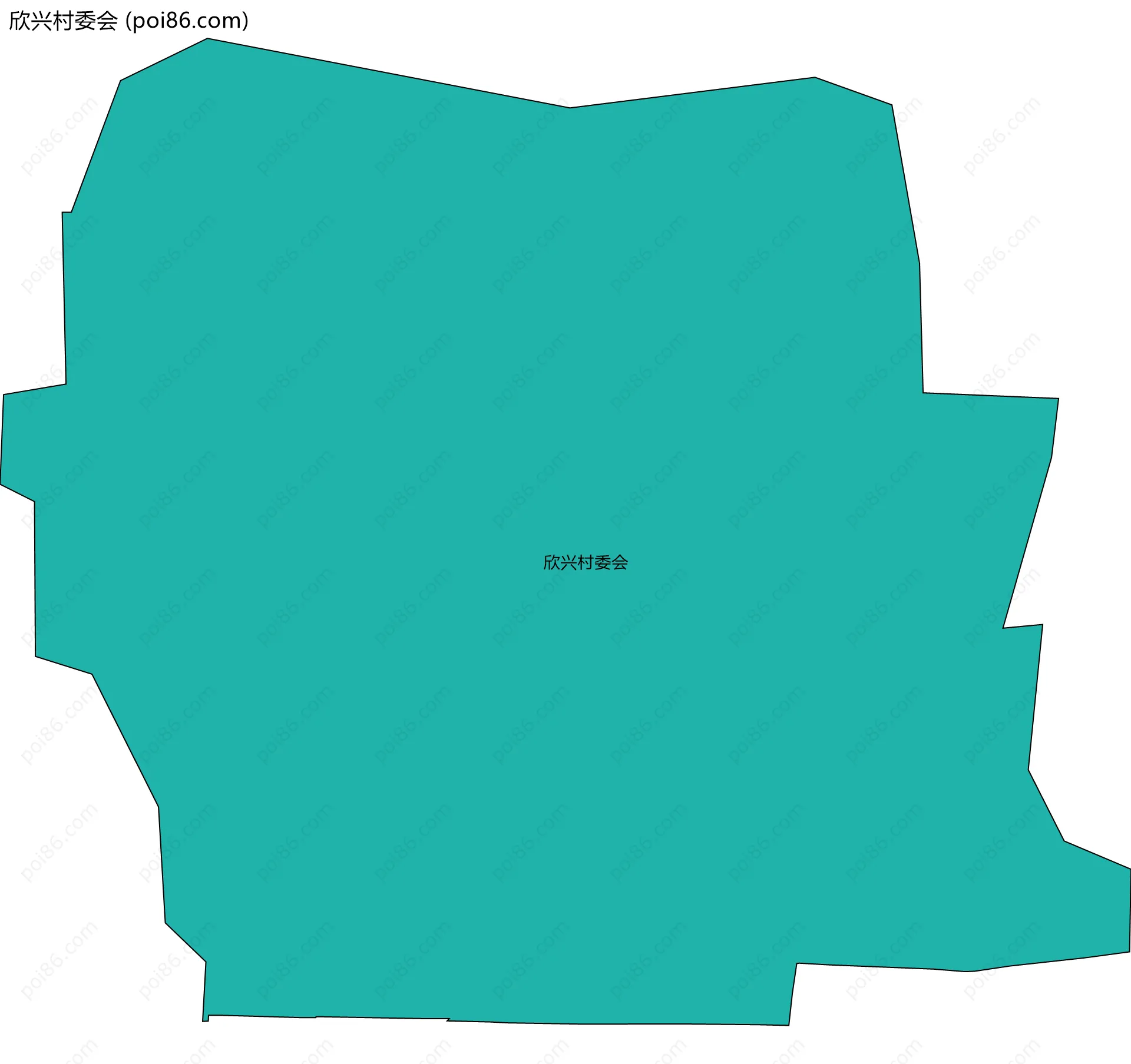 欣兴村委会边界地图
