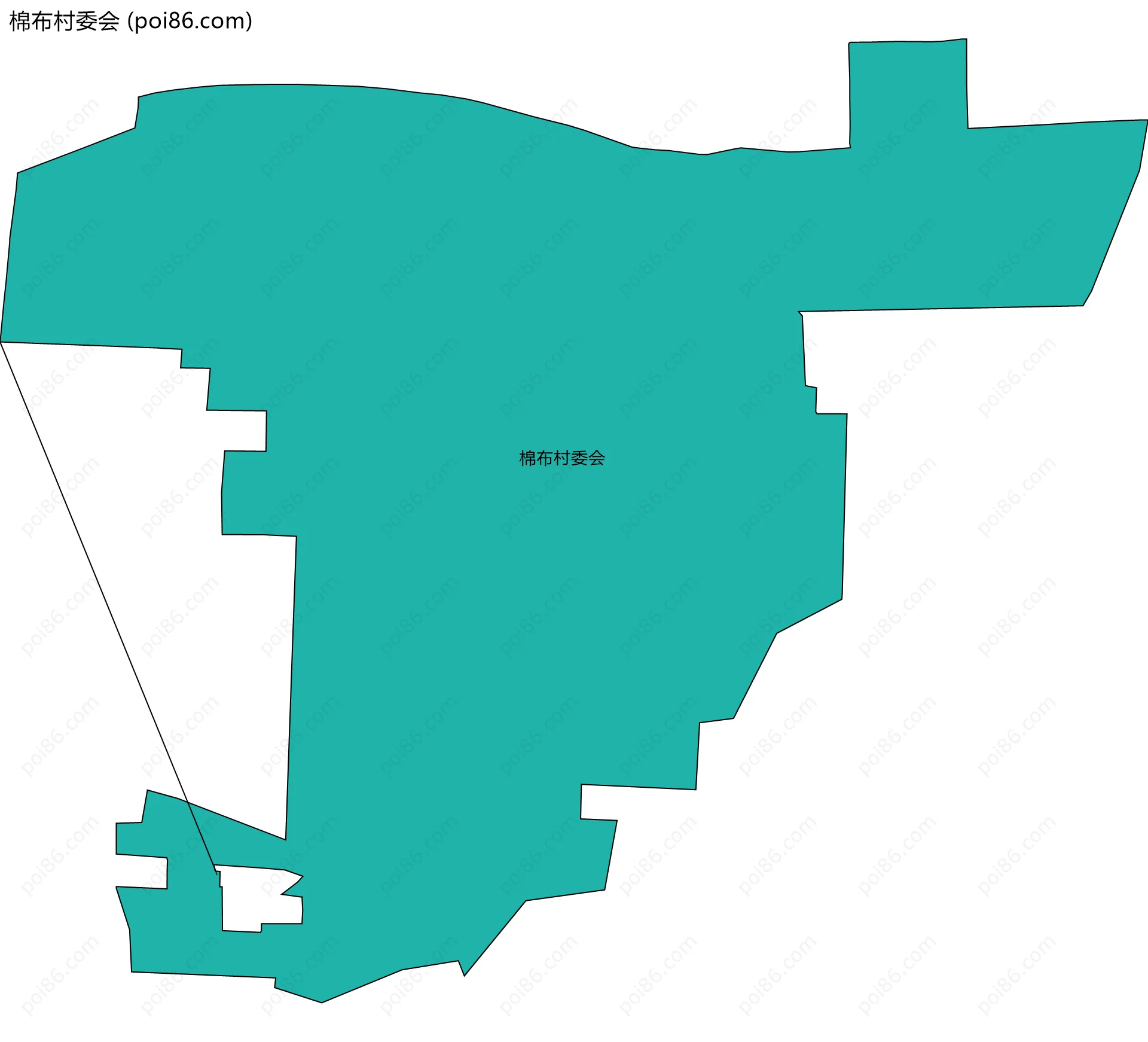 棉布村委会边界地图