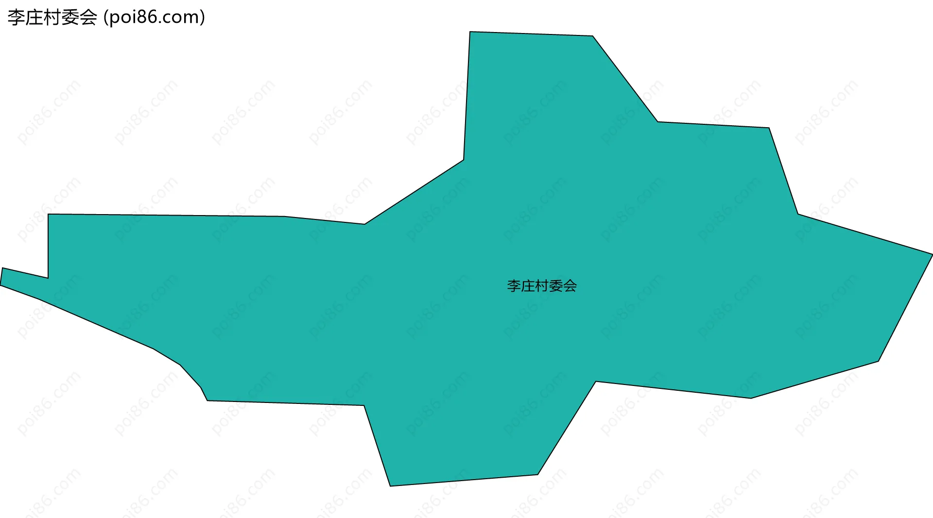 李庄村委会边界地图