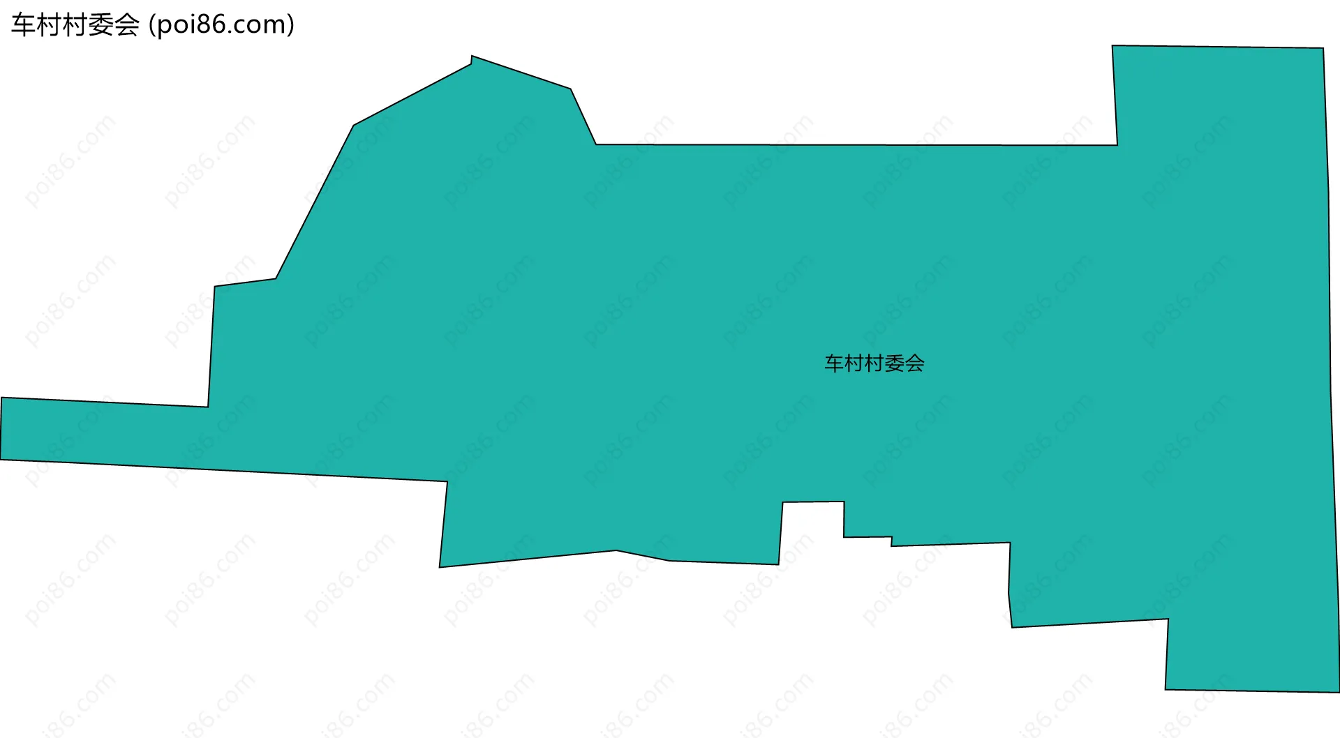 车村村委会边界地图