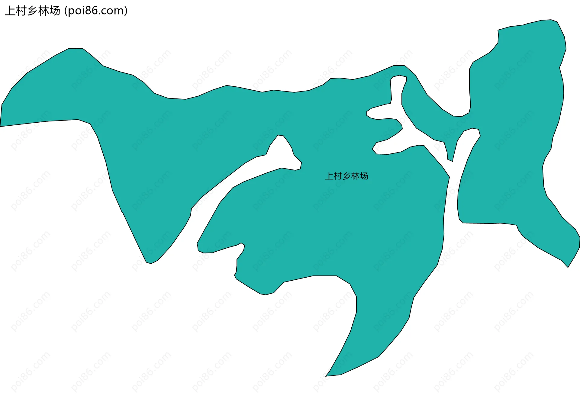 上村乡林场边界地图