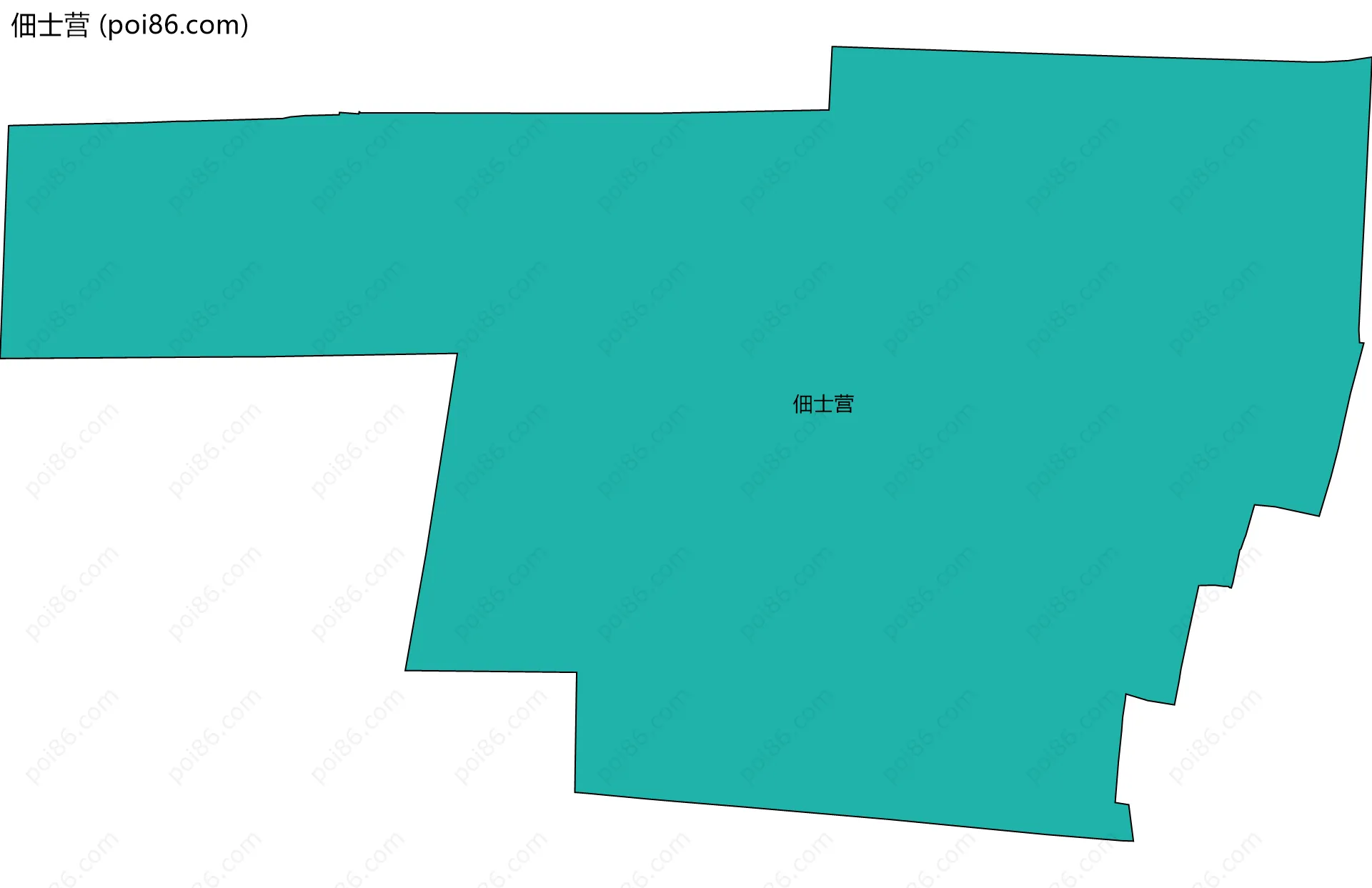 佃士营边界地图