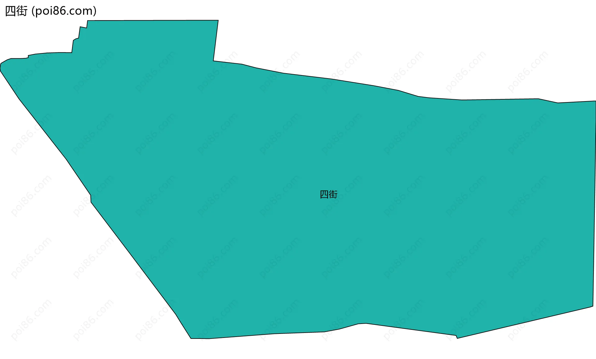 四街边界地图
