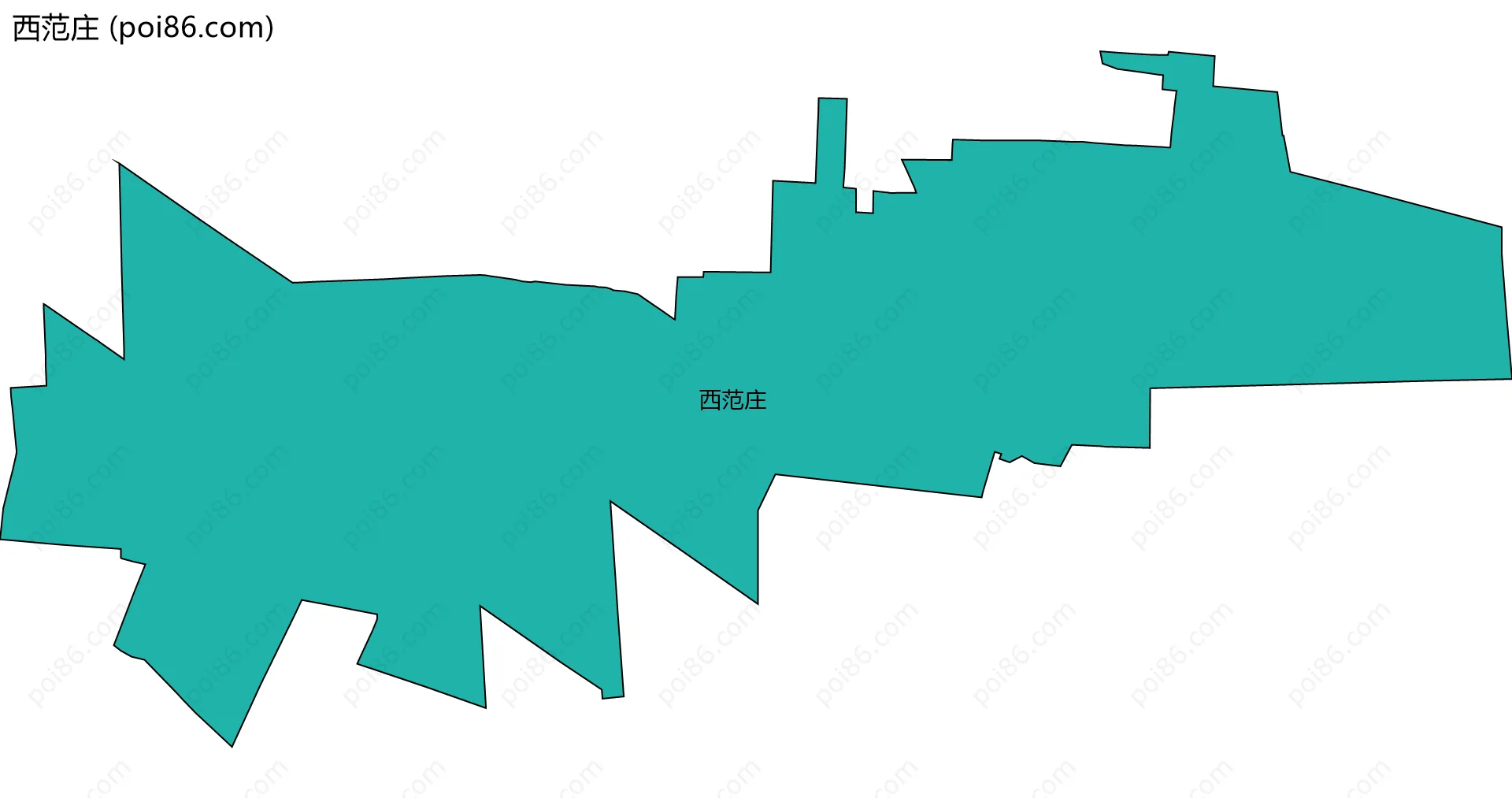 西范庄边界地图